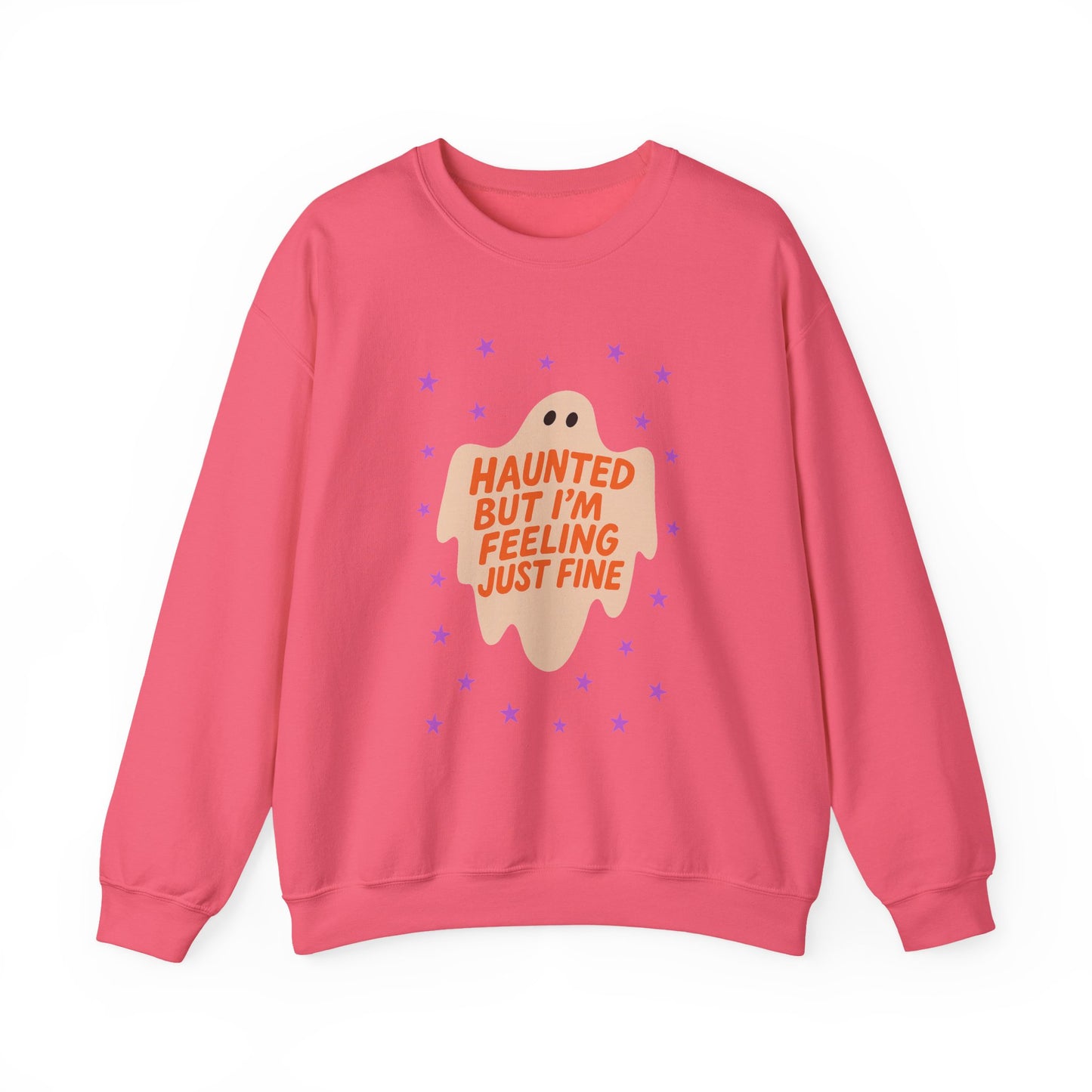 Haunted But I'm Feeling Just Fine Crewneck