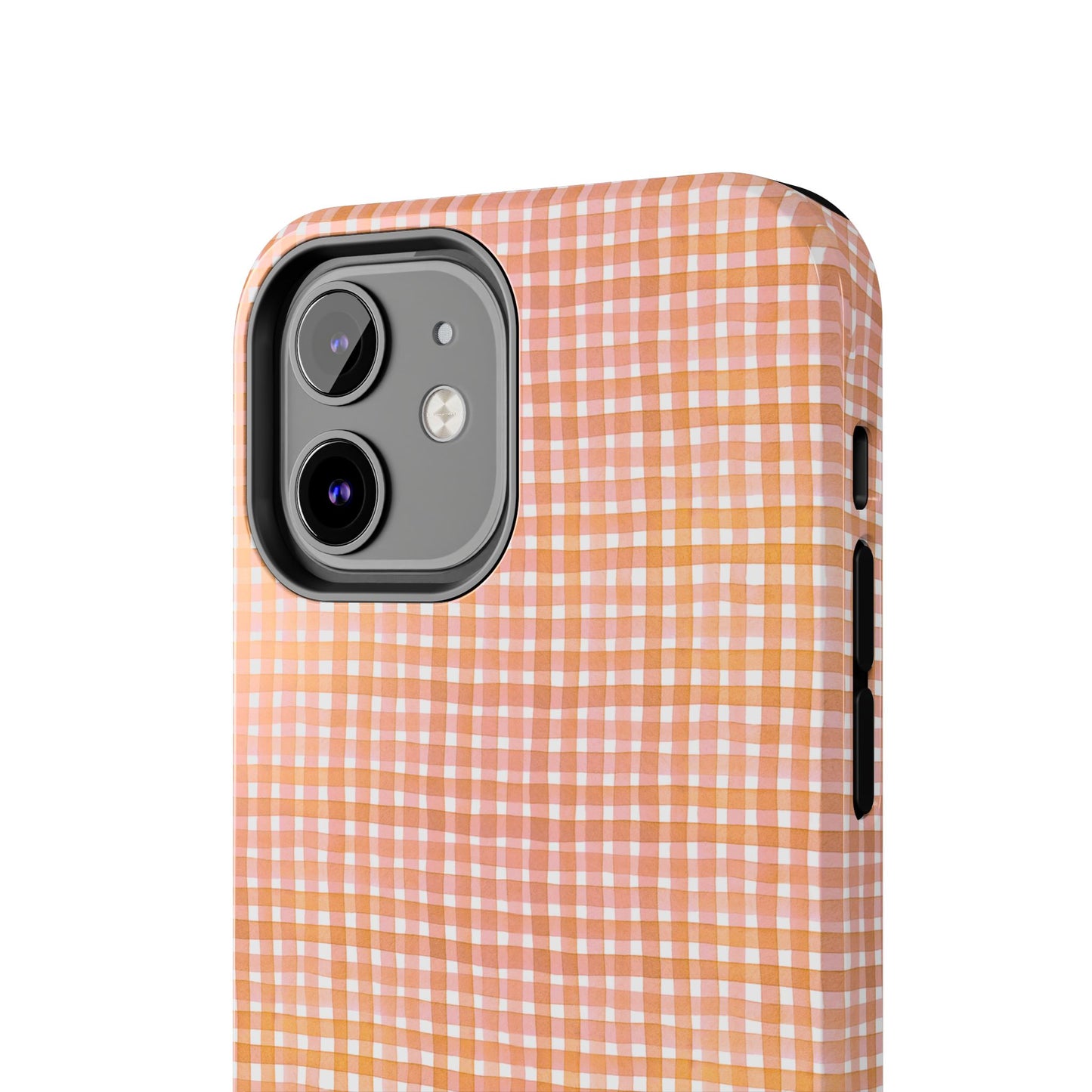 Orange Gingham Phone Case