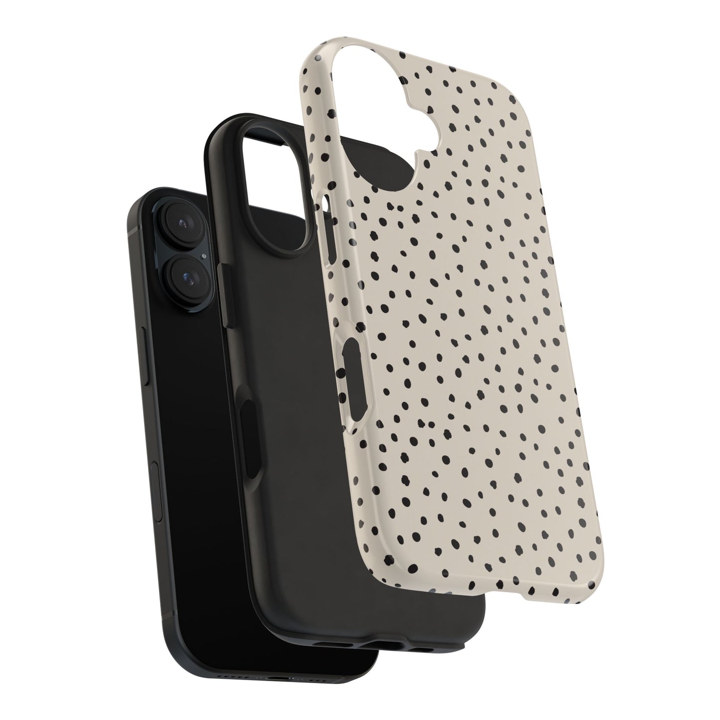 Black Polka Dots Phone Case