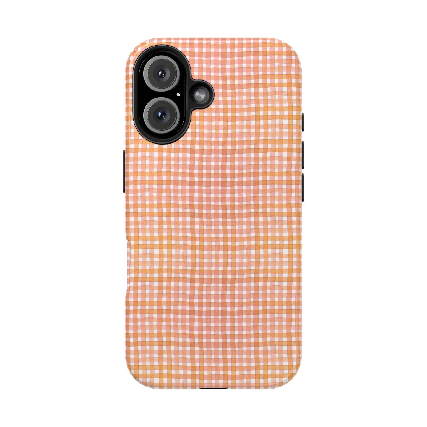 Orange Gingham Phone Case