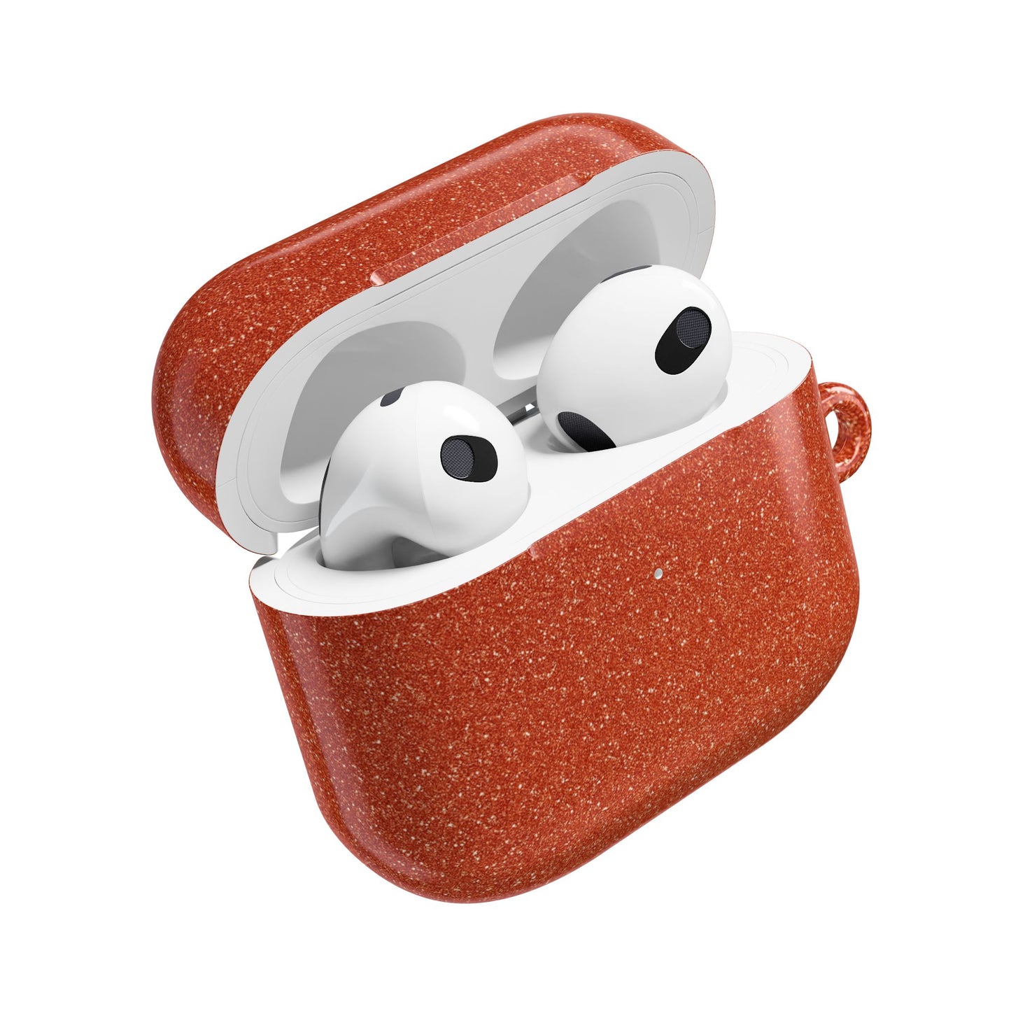 Orange Glitter AirPod Case