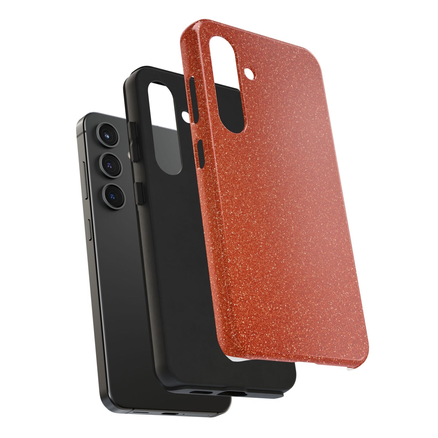 Orange Glitter Phone Case
