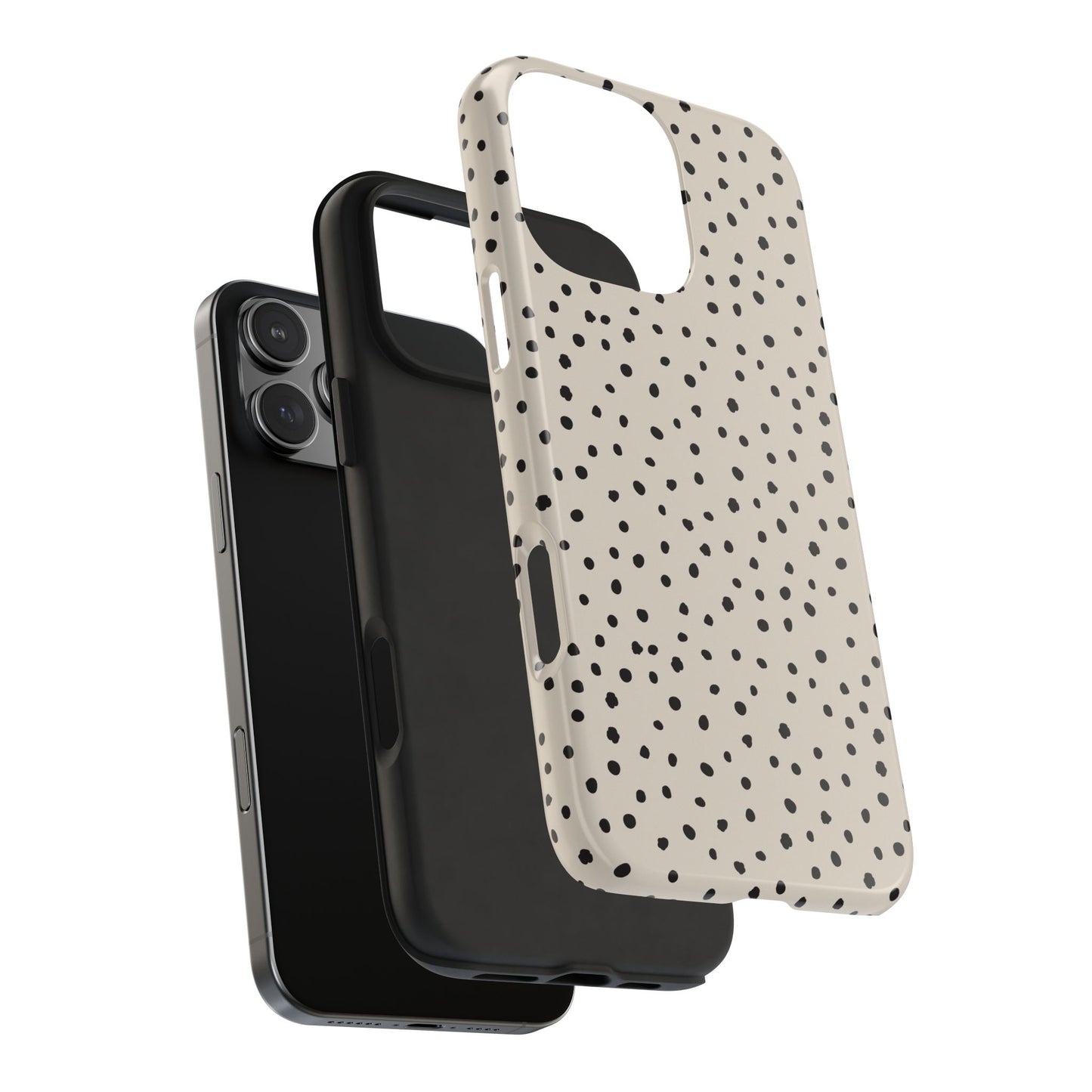 Black Polka Dots Phone Case