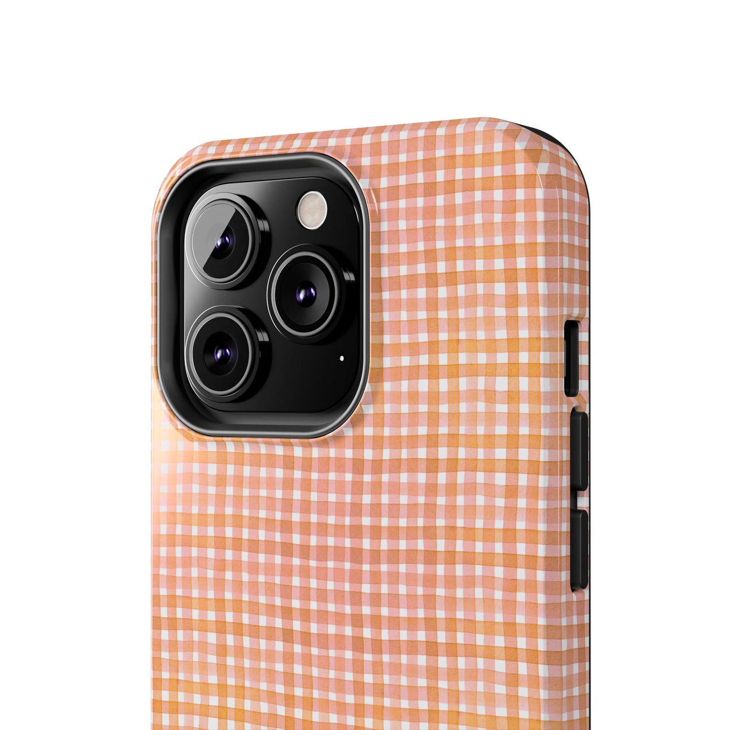 Orange Gingham Phone Case