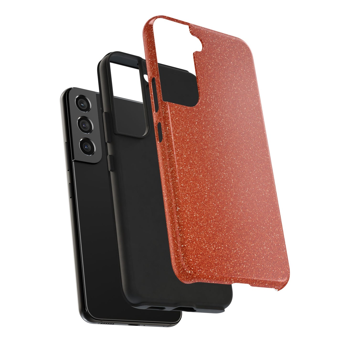Orange Glitter Phone Case