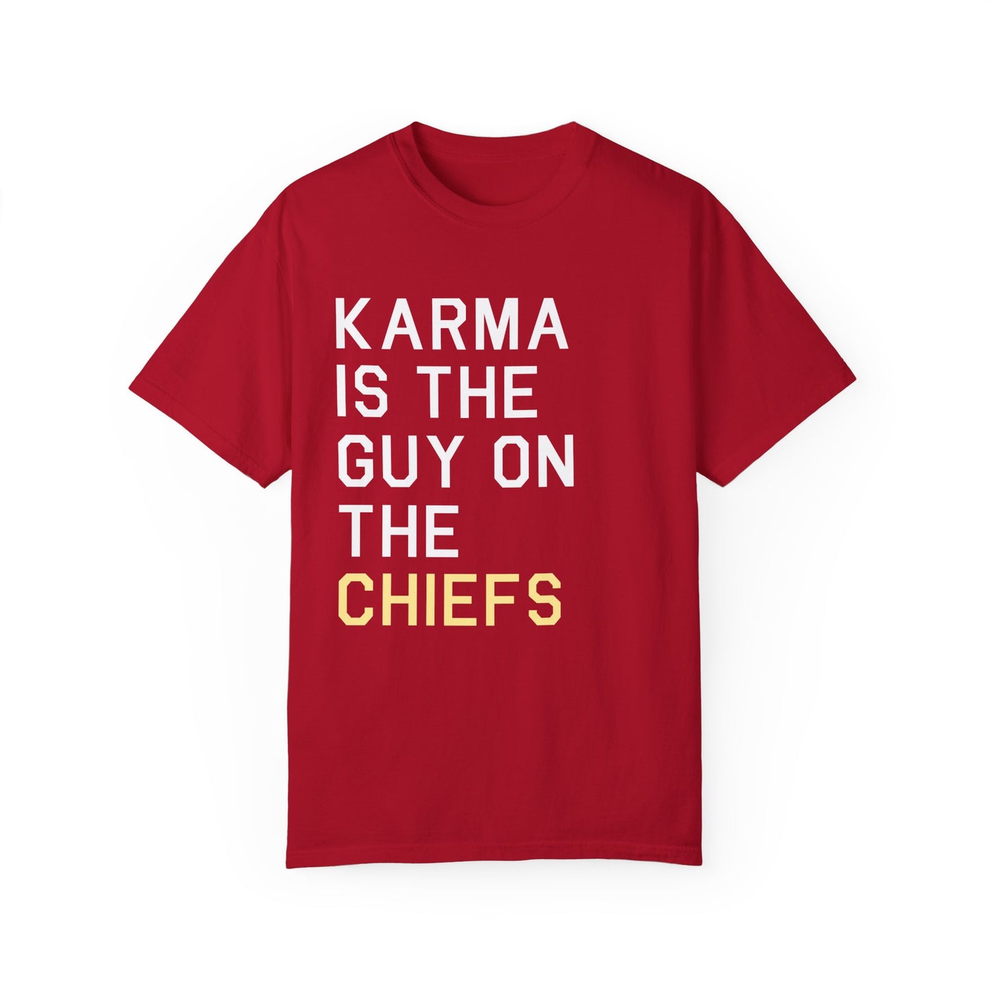 Karma is the Guy on the Chiefs Eras Tee