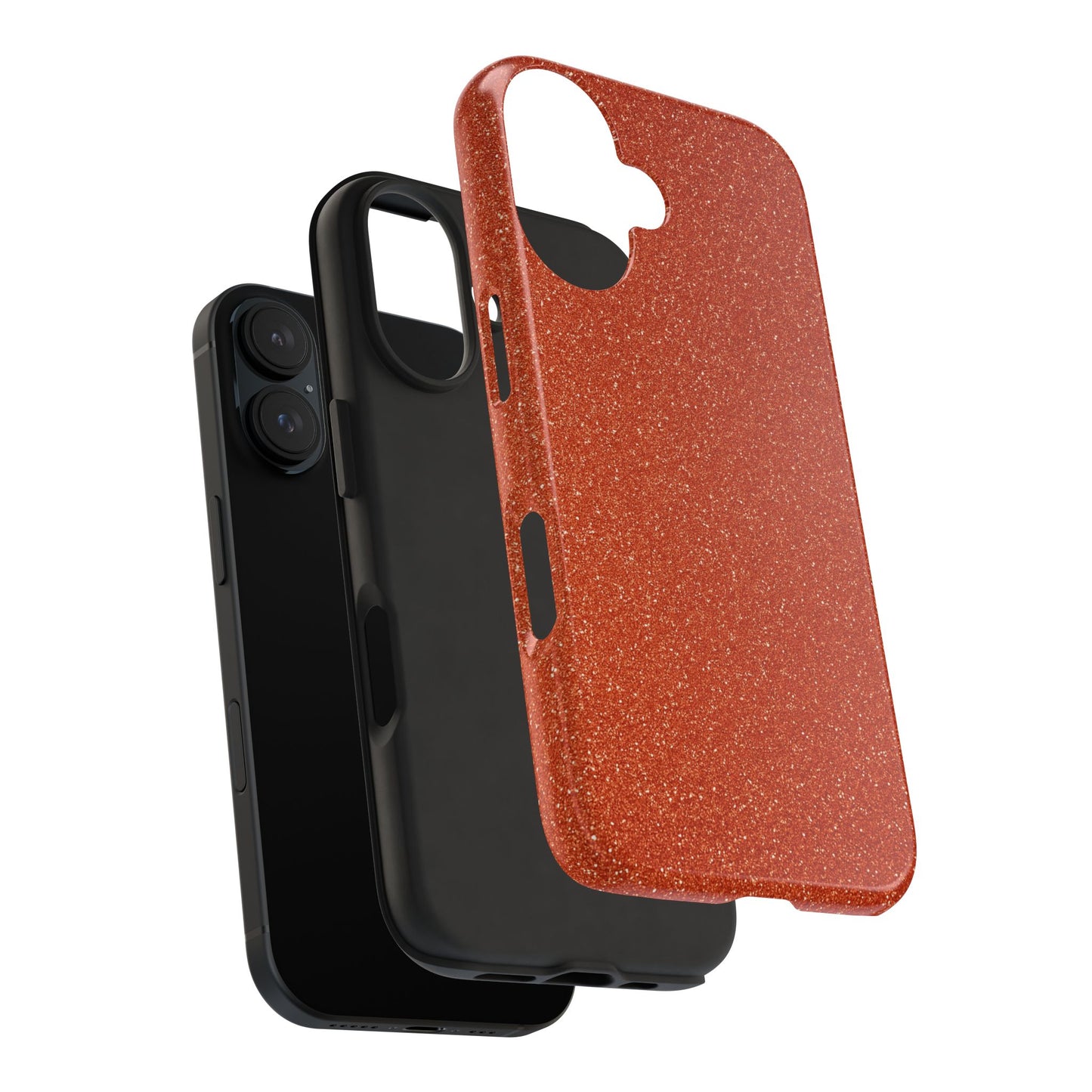 Orange Glitter Phone Case