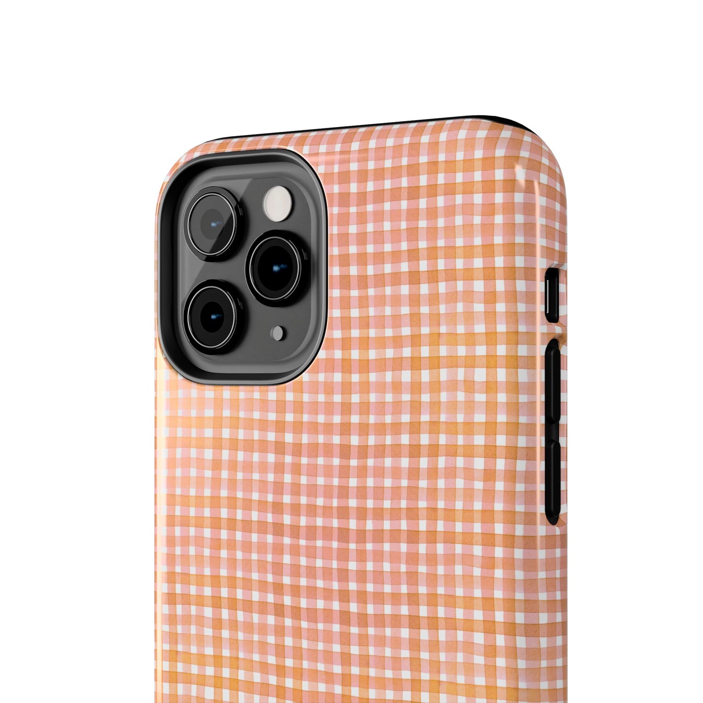 Orange Gingham Phone Case