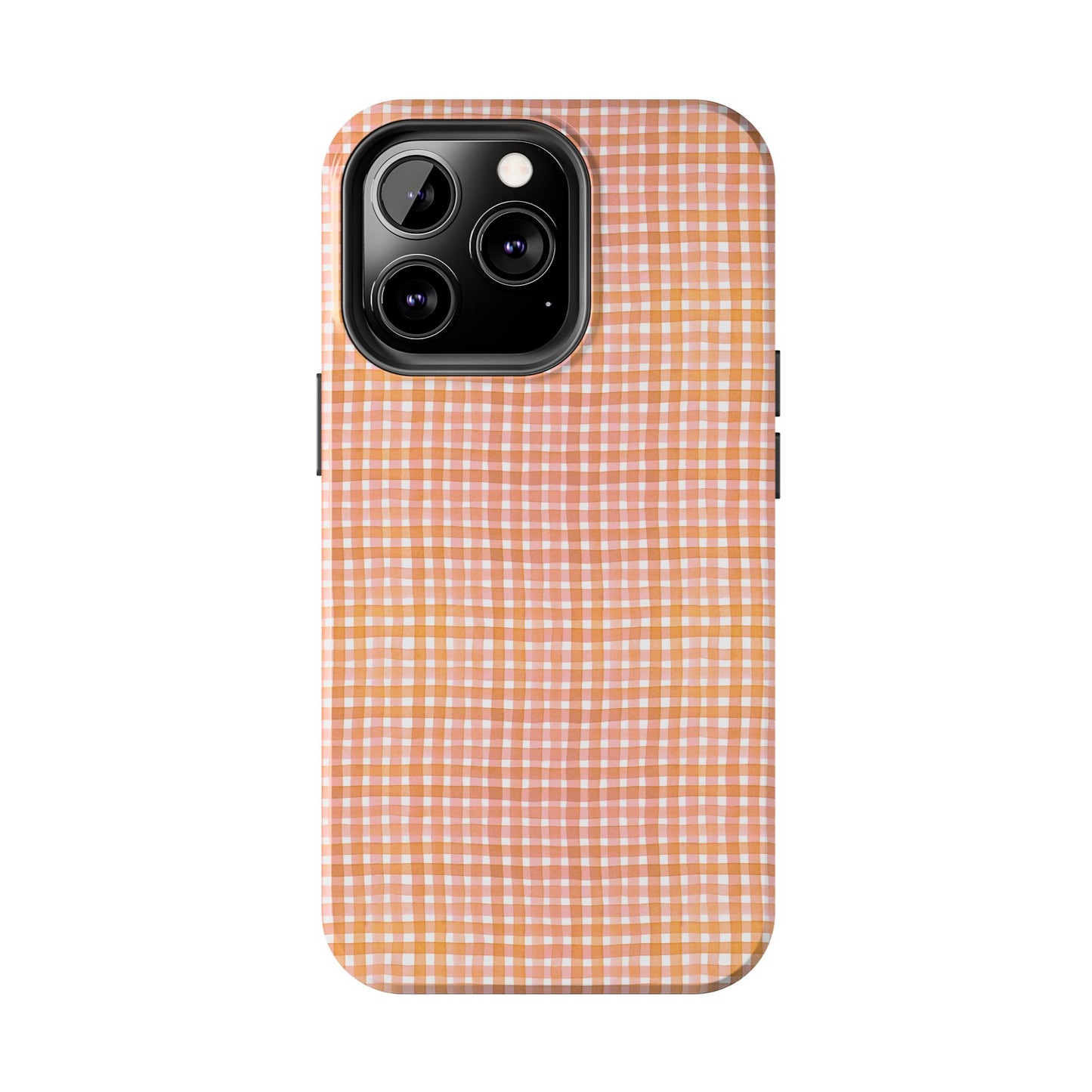 Orange Gingham Phone Case