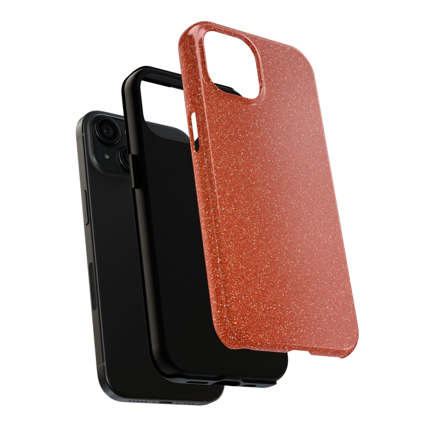 Orange Glitter Phone Case