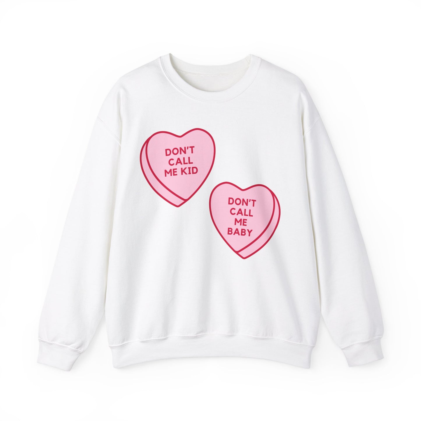 Don't Call Me Baby Heart Candy Oversized Sweatshirt