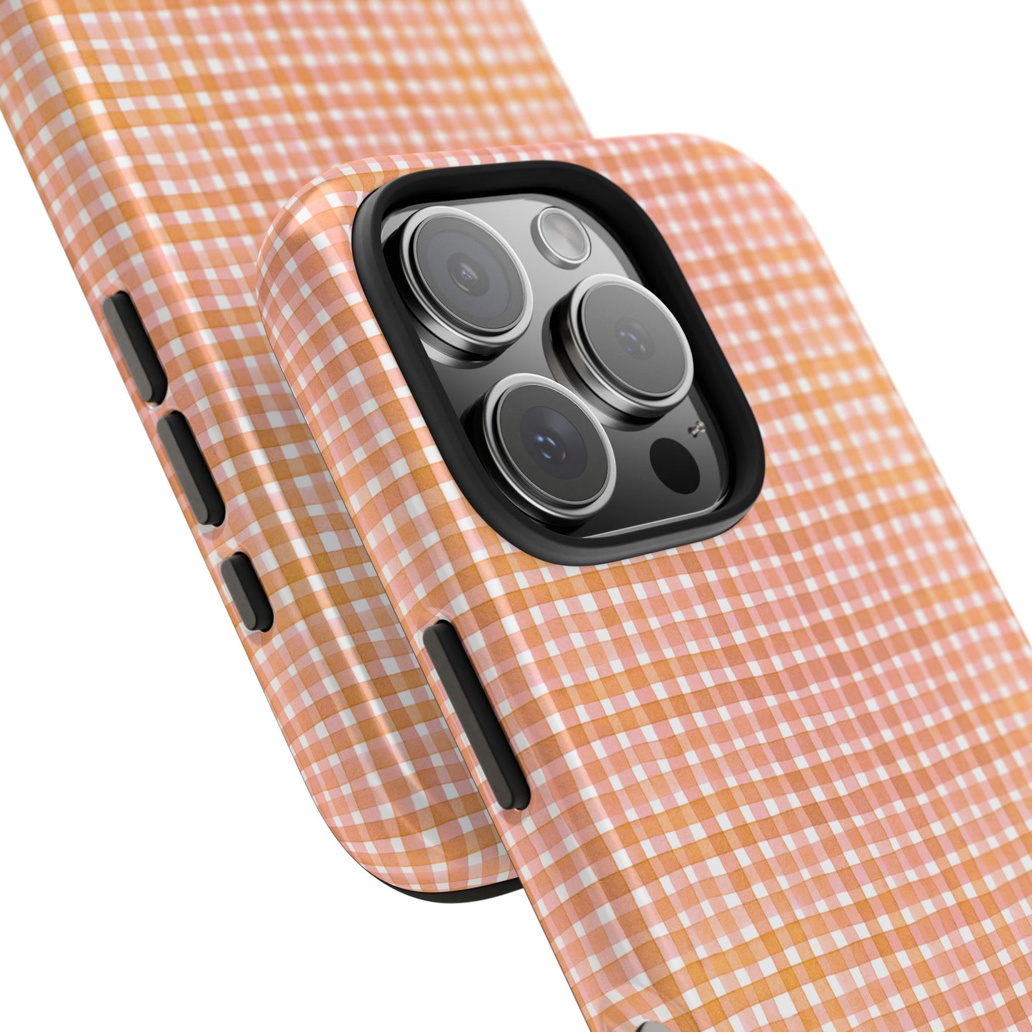 Orange Gingham Phone Case