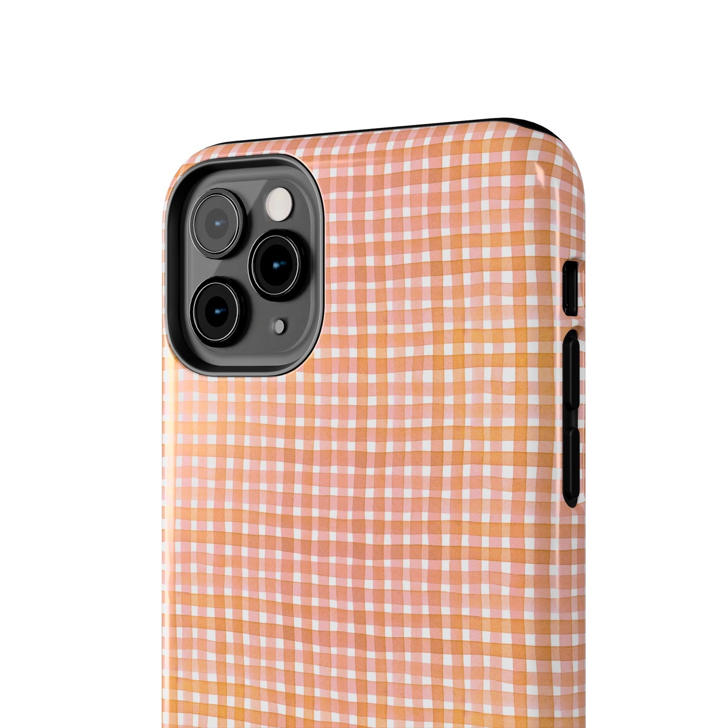 Orange Gingham Phone Case