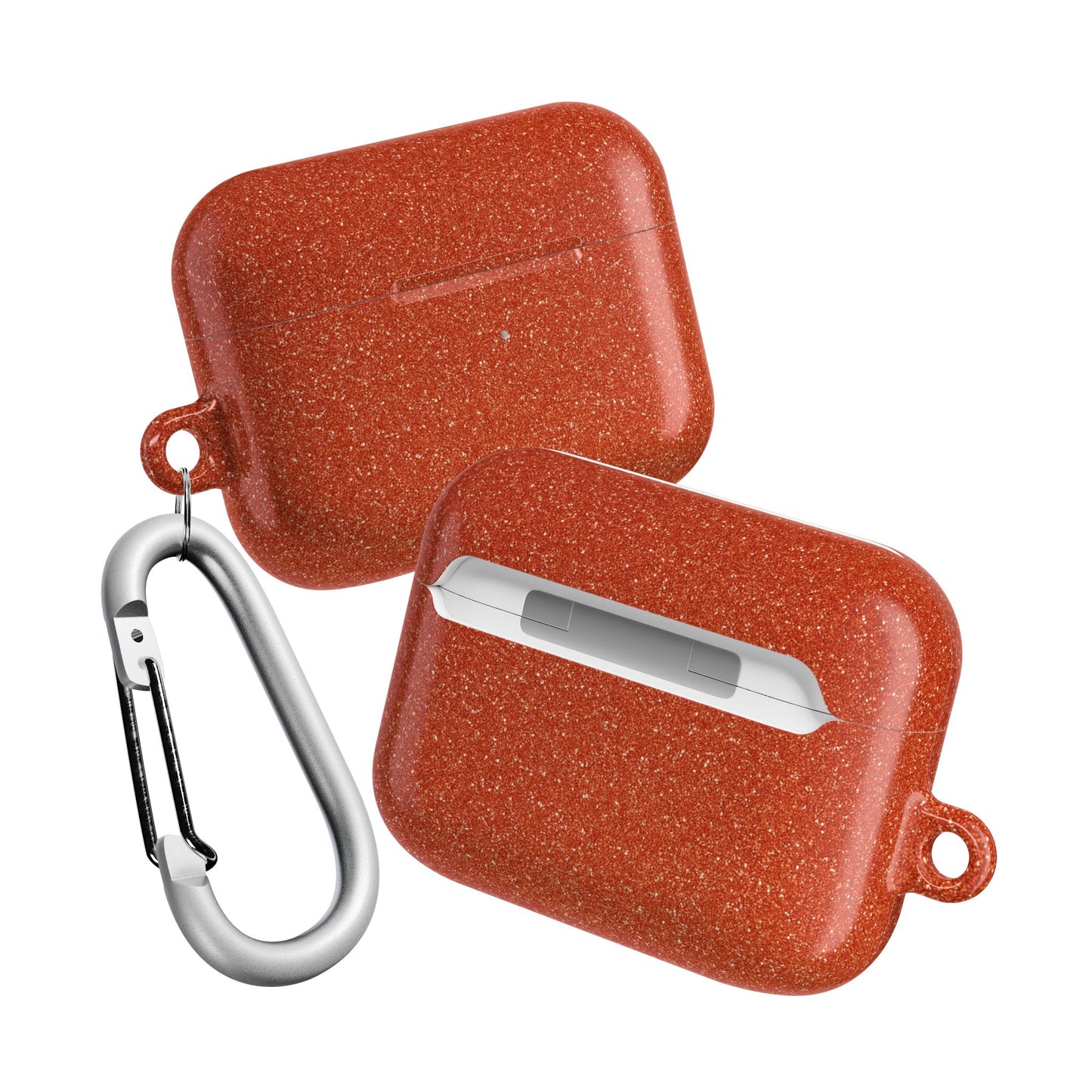 Orange Glitter AirPod Case
