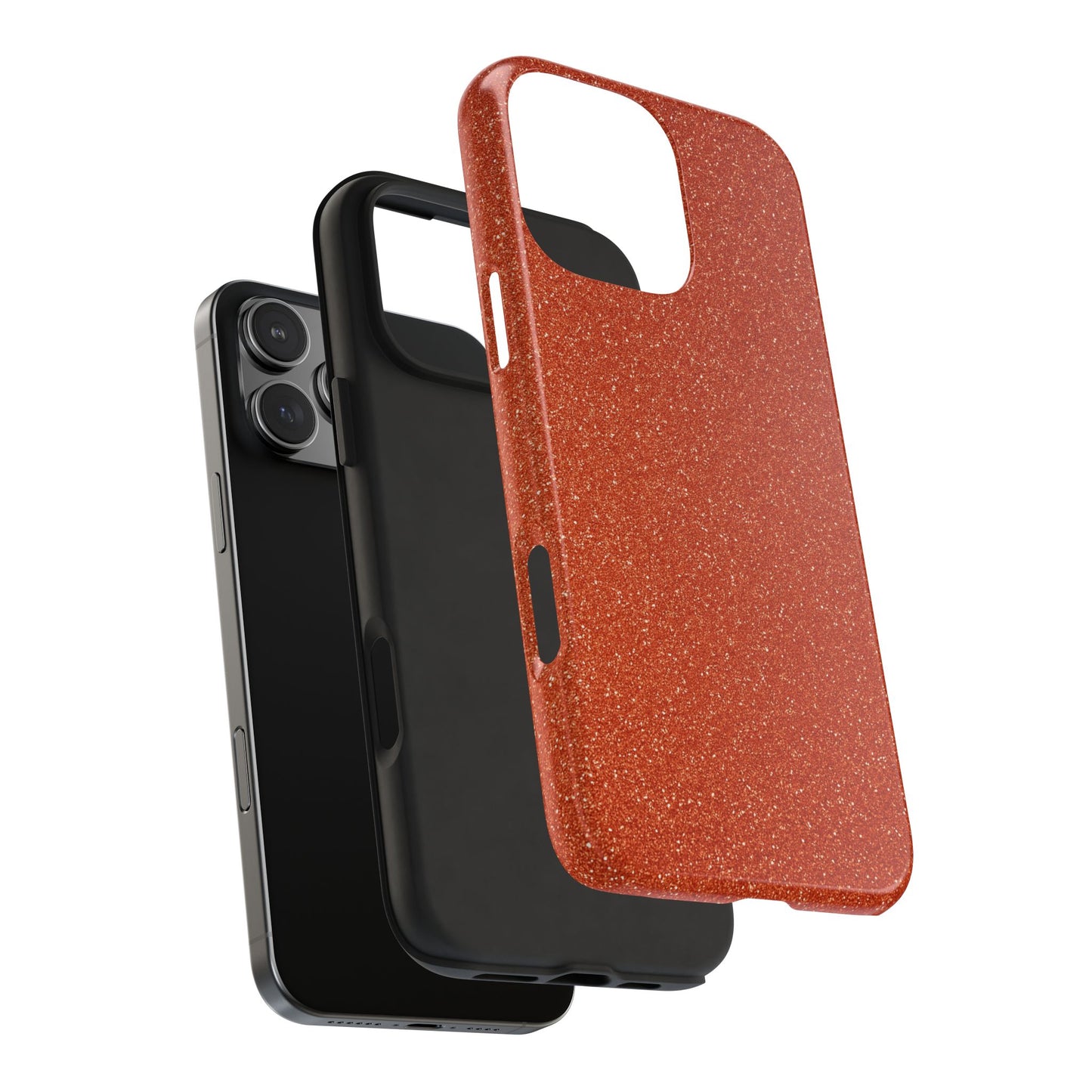 Orange Glitter Phone Case