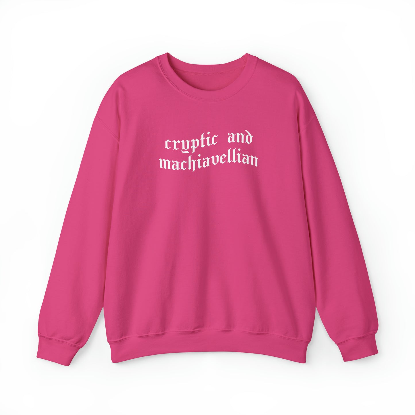Cryptic and Machiavellian Crewneck