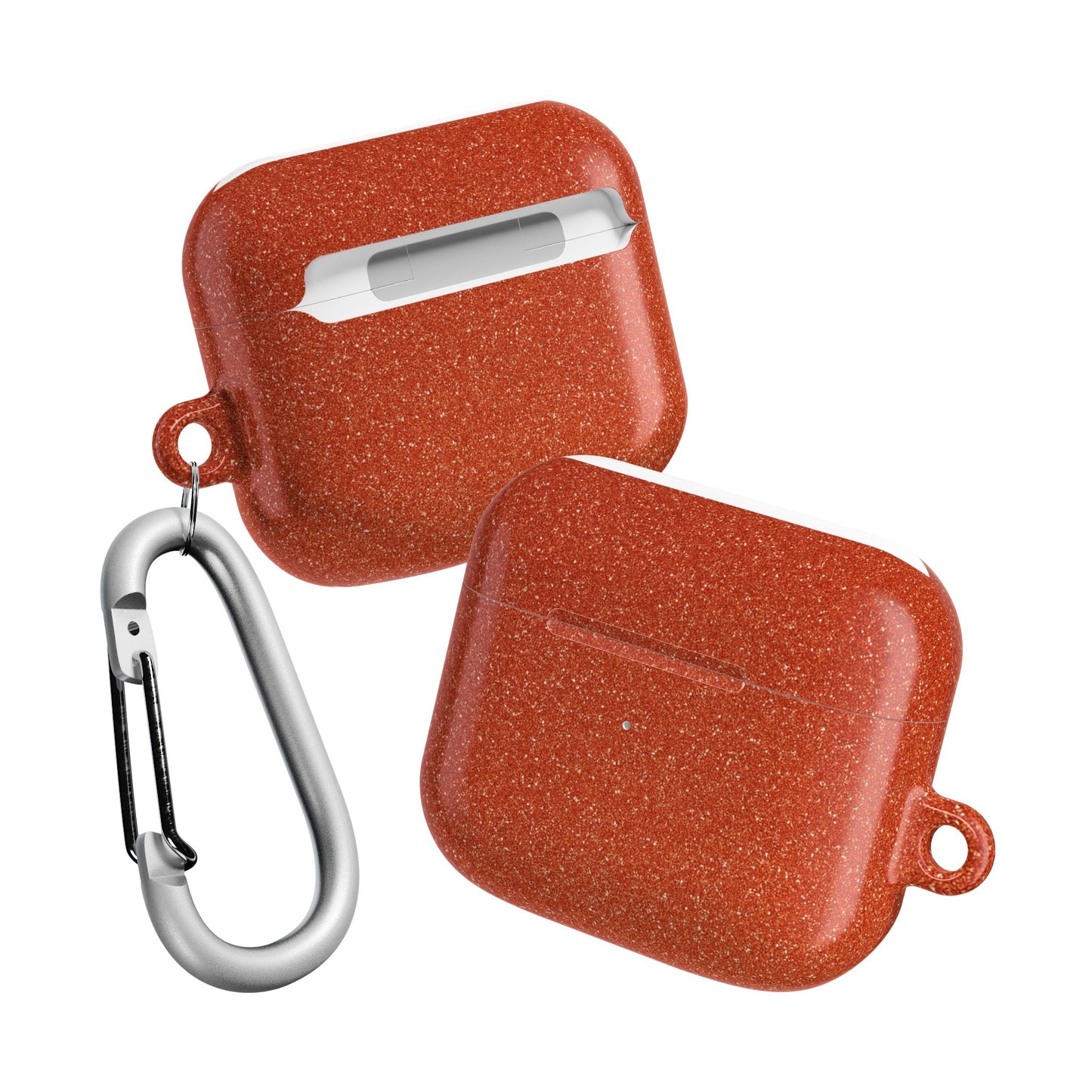 Orange Glitter AirPod Case