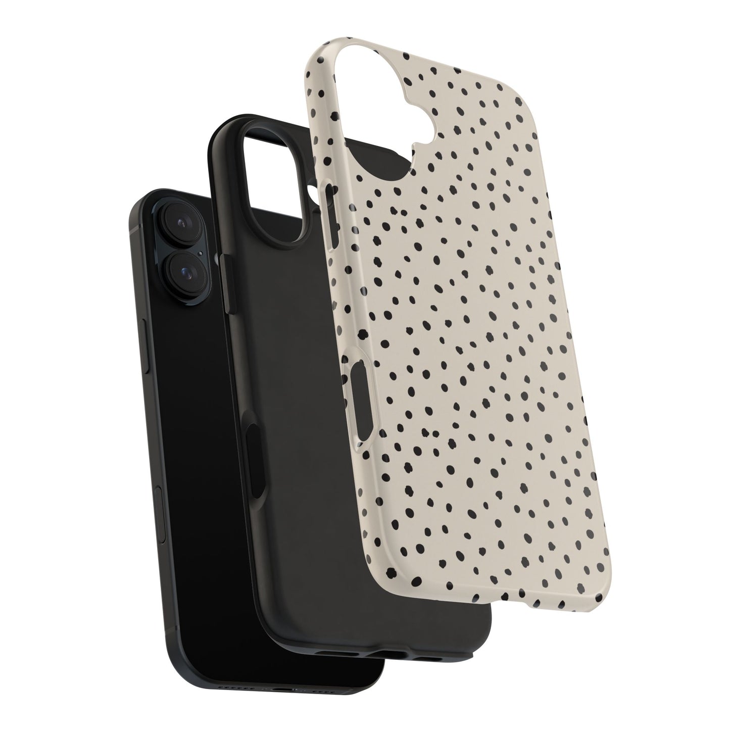 Black Polka Dots Phone Case