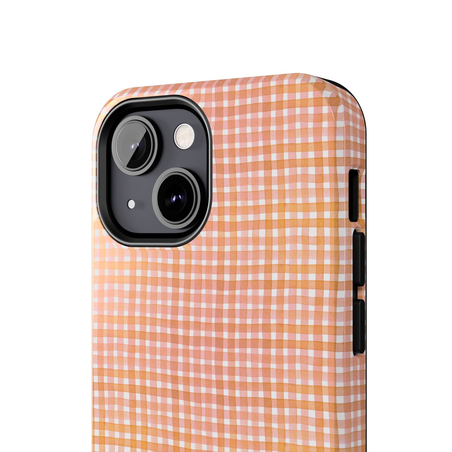 Orange Gingham Phone Case