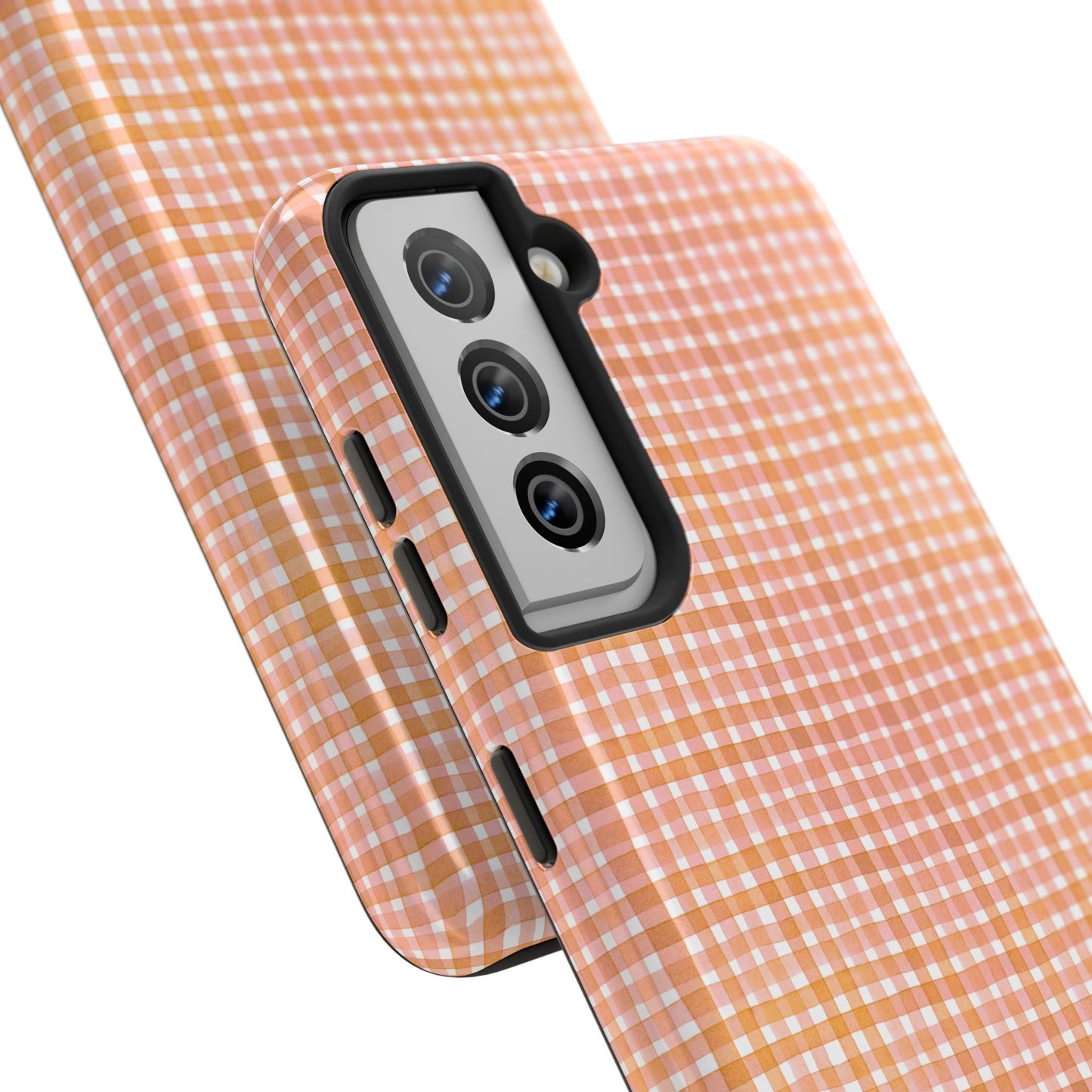Orange Gingham Phone Case