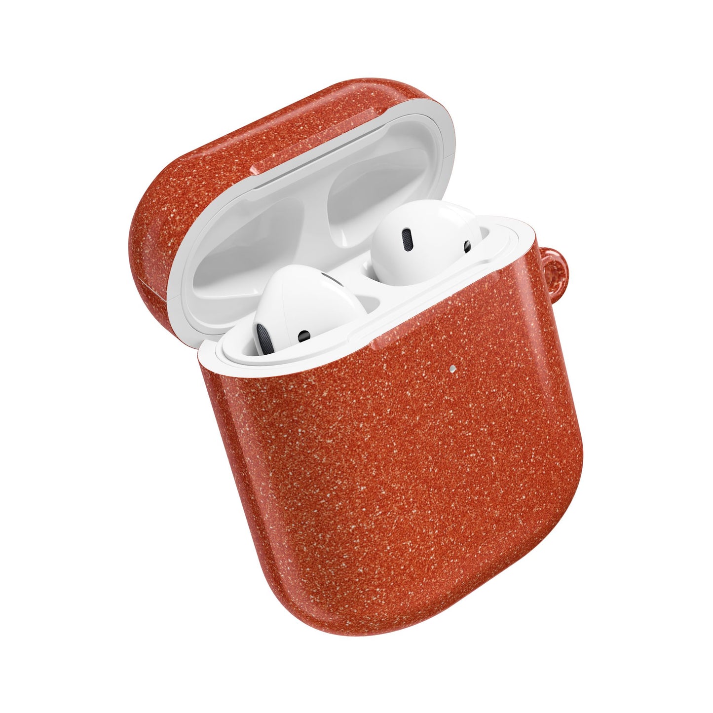 Orange Glitter AirPod Case