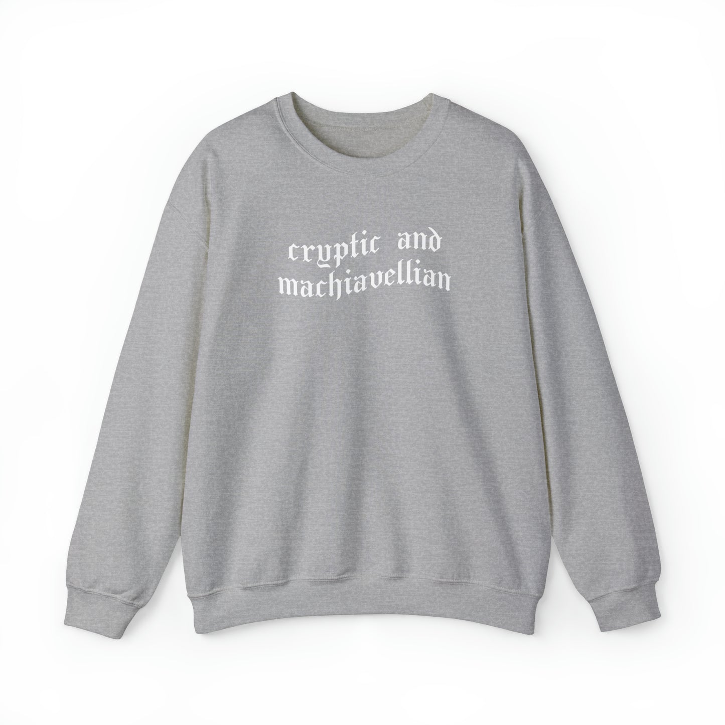 Cryptic and Machiavellian Crewneck