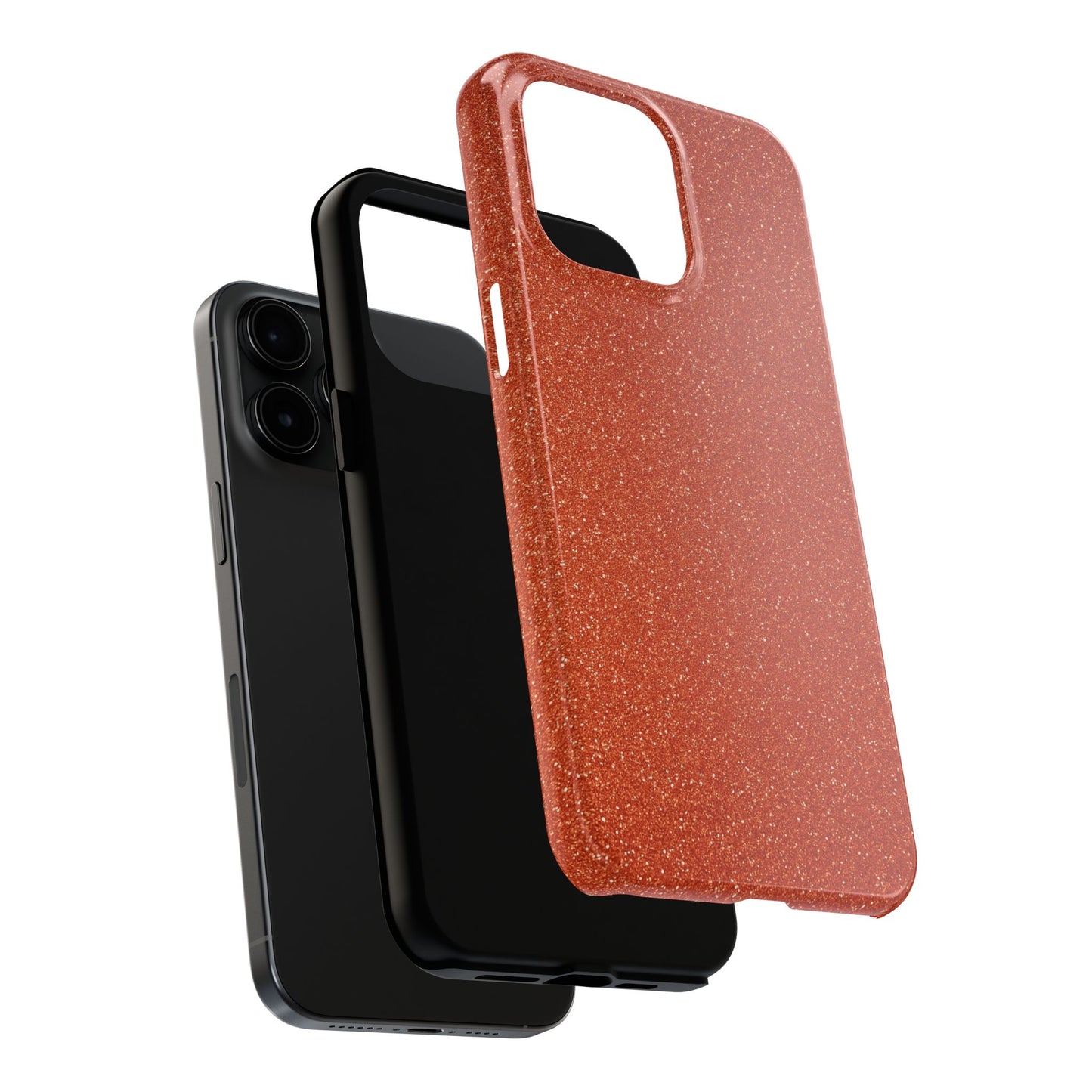 Orange Glitter Phone Case