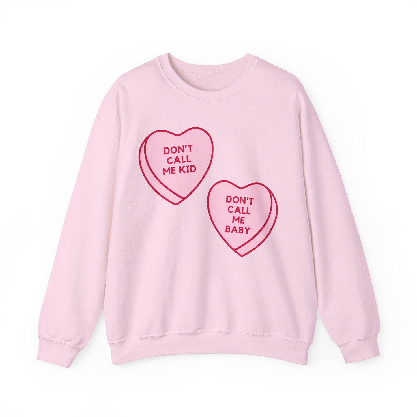 Don't Call Me Baby Heart Candy Oversized Sweatshirt