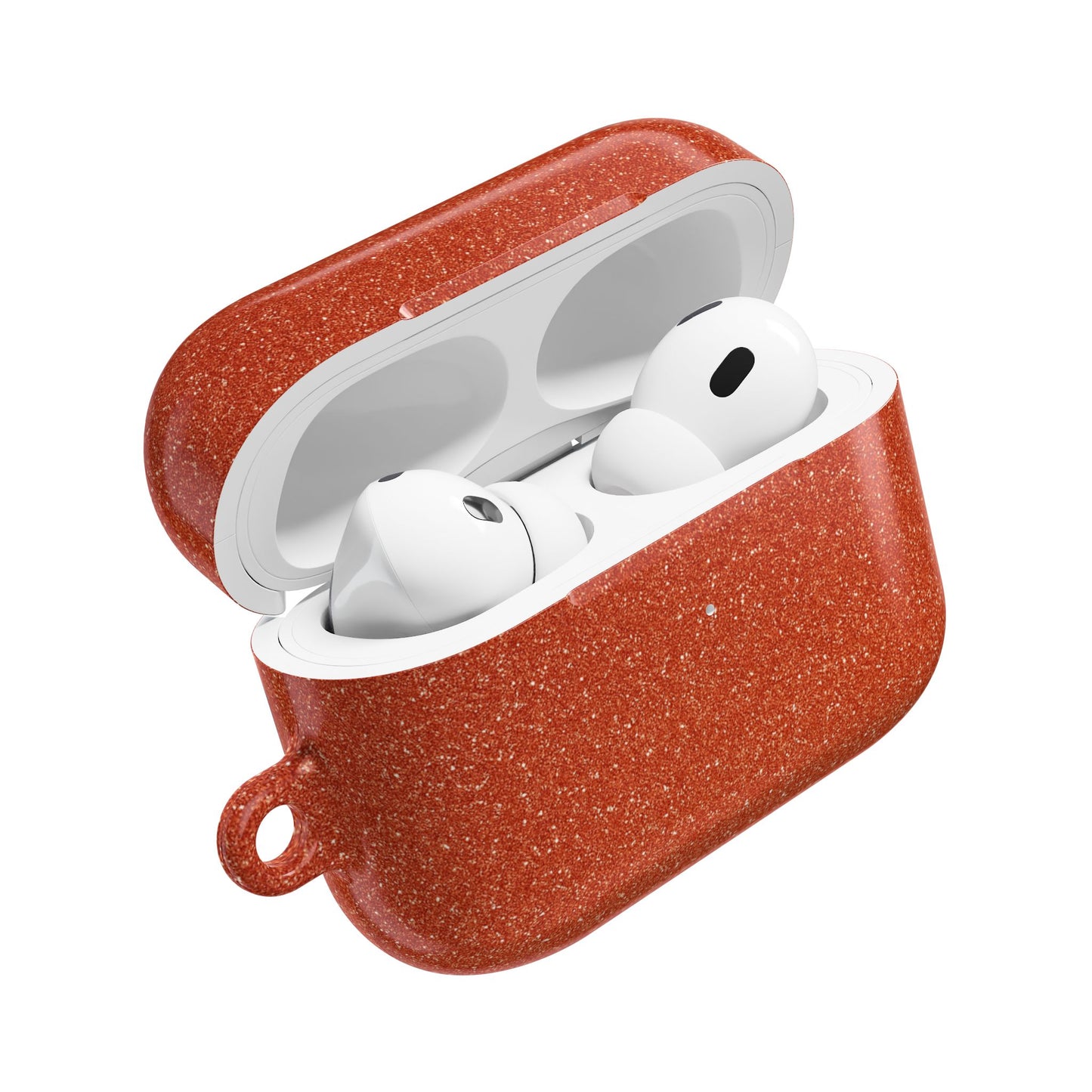 Orange Glitter AirPod Case