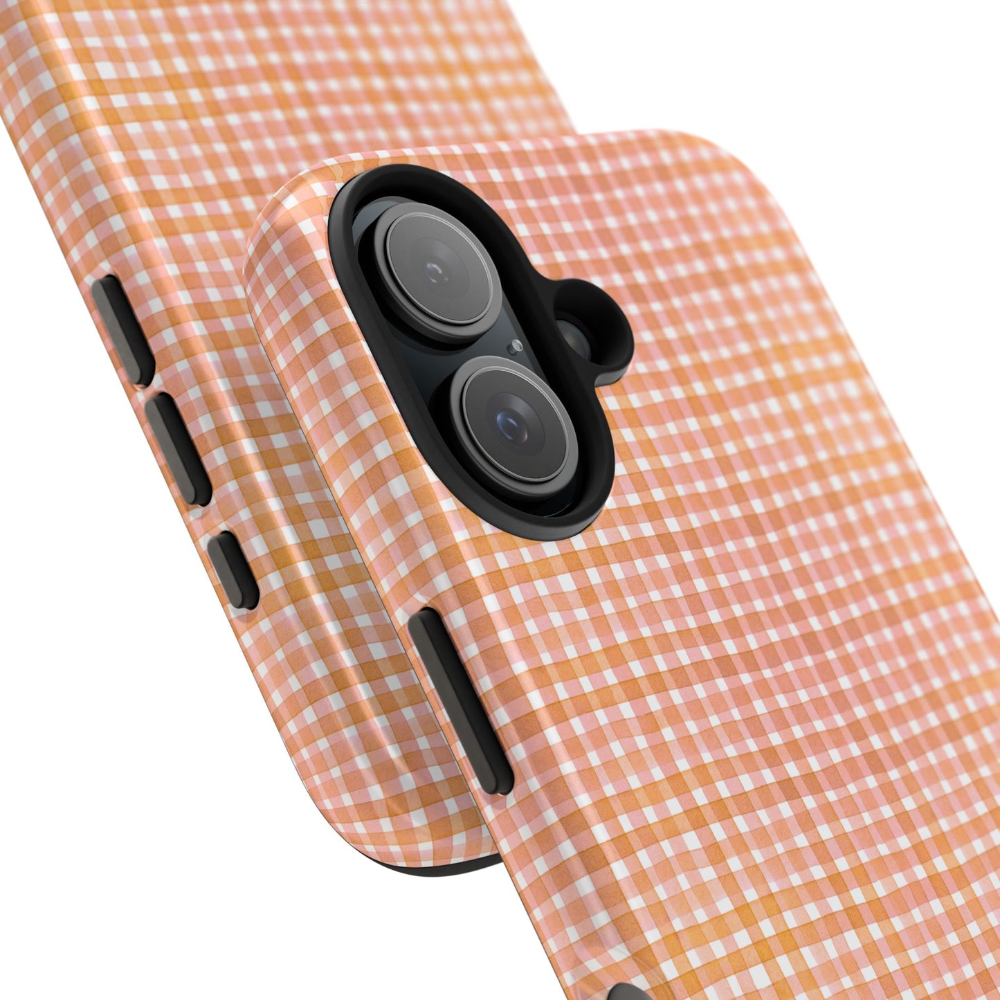Orange Gingham Phone Case