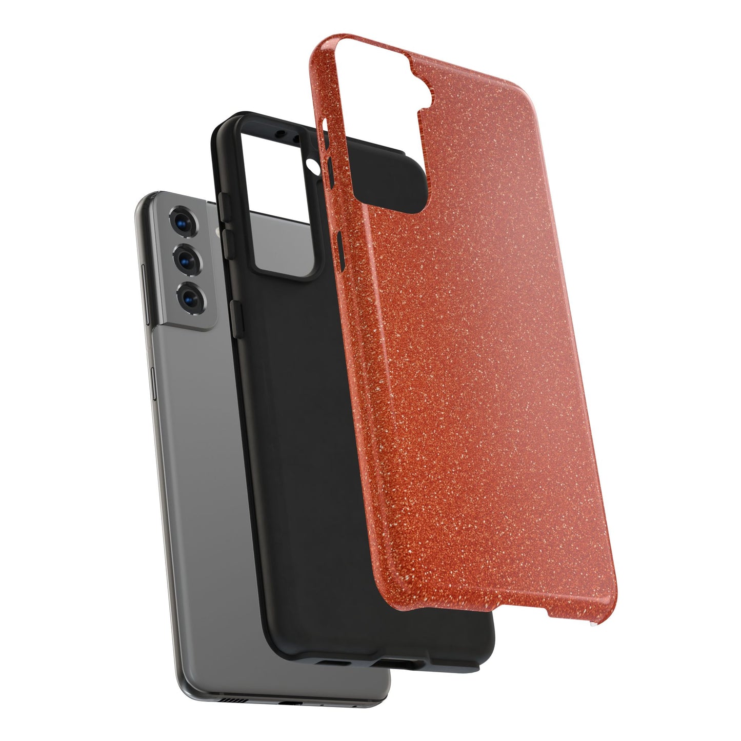 Orange Glitter Phone Case