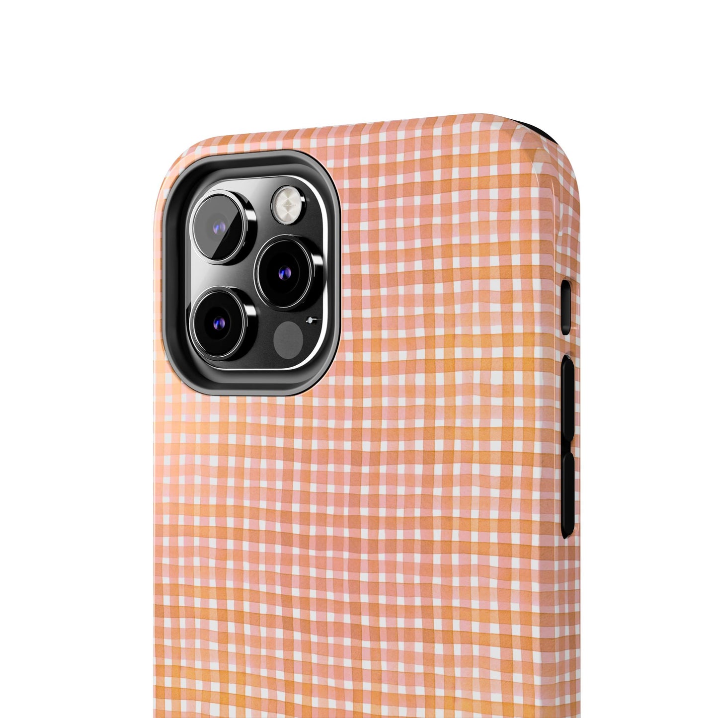 Orange Gingham Phone Case