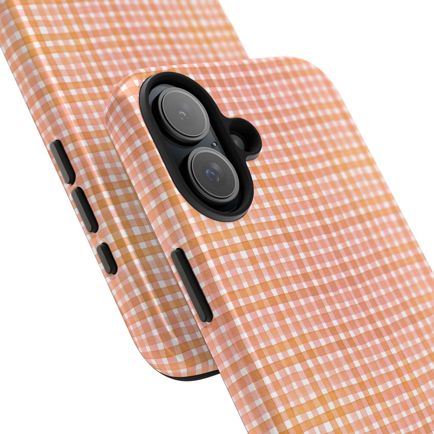 Orange Gingham Phone Case