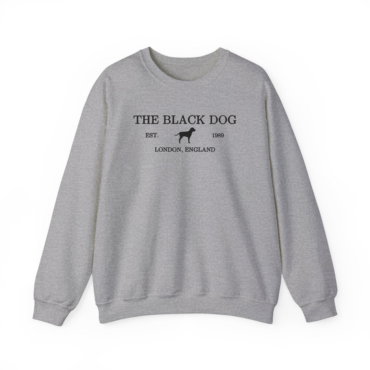 The Black Dog Embroidered Crewneck