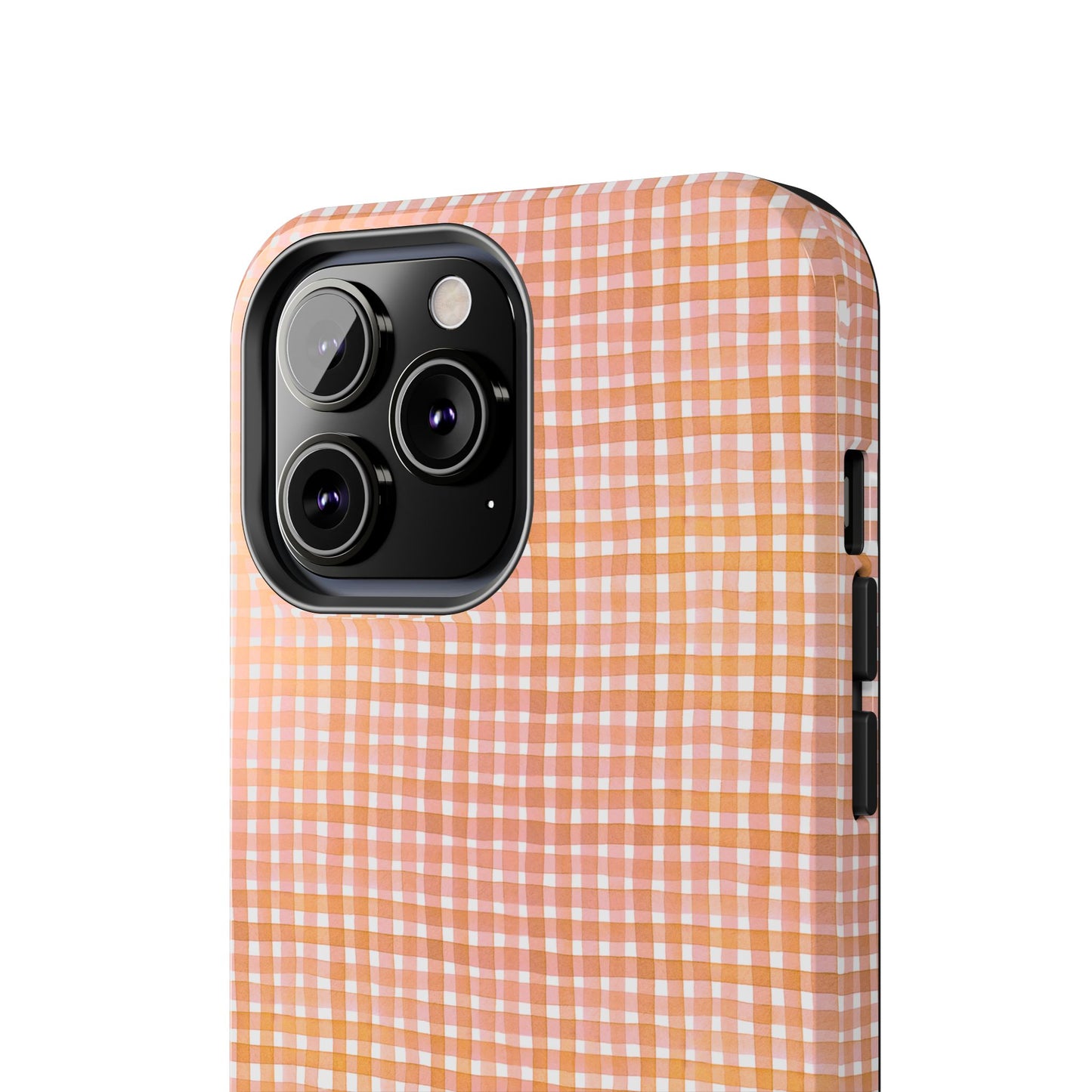 Orange Gingham Phone Case