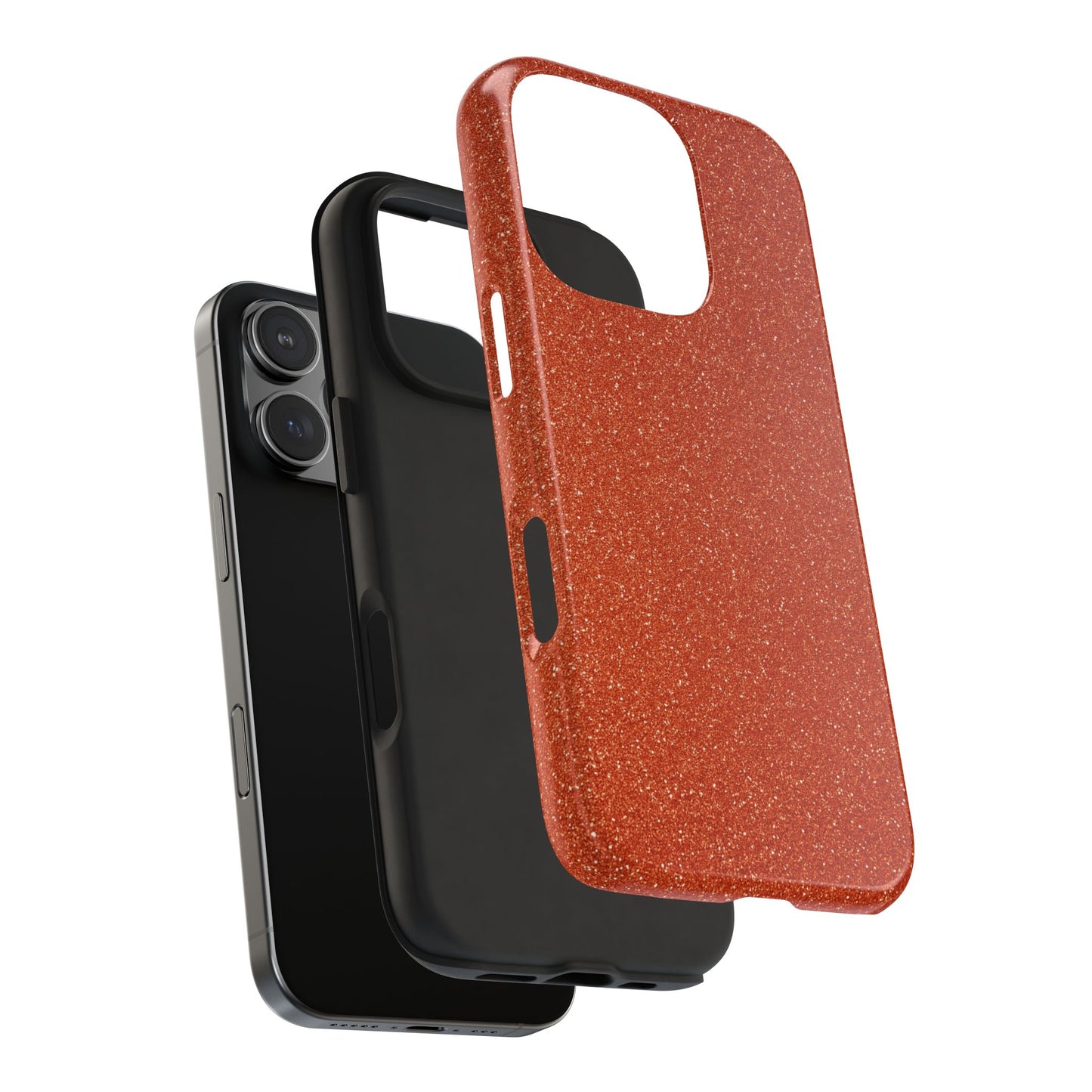 Orange Glitter Phone Case