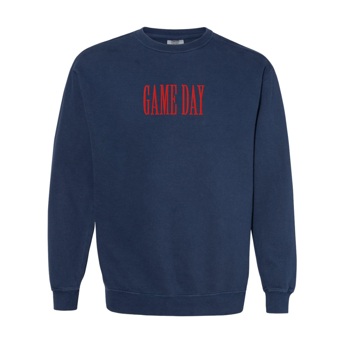 Game Day Embroidered Comfort Colors Crewneck