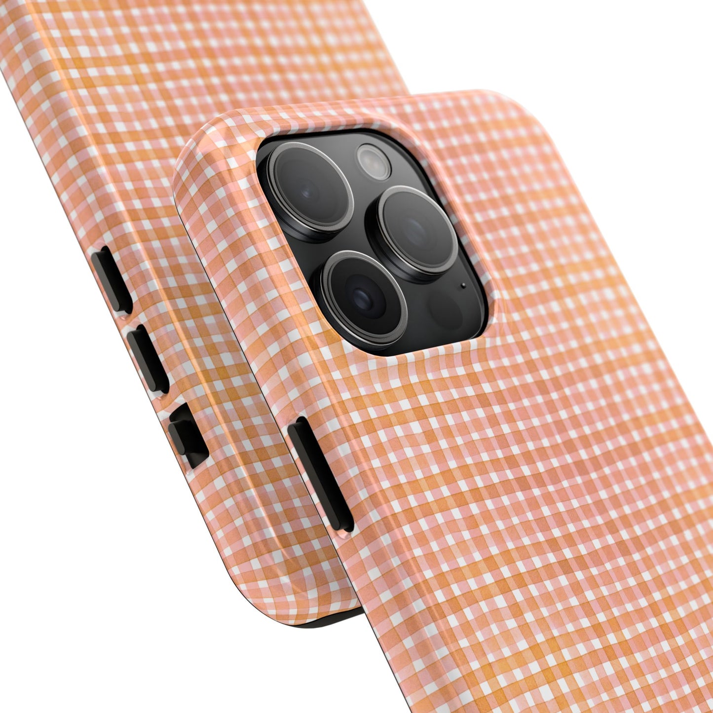 Orange Gingham Phone Case