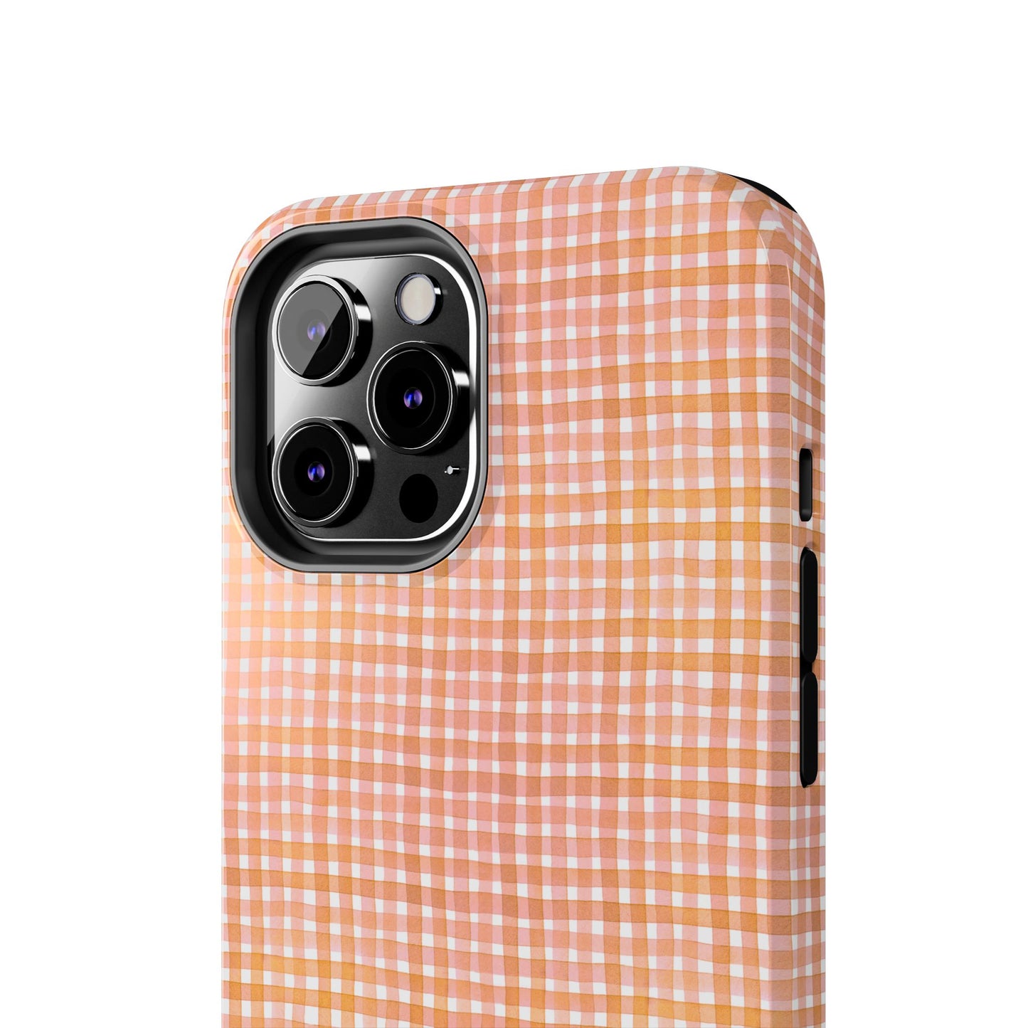 Orange Gingham Phone Case