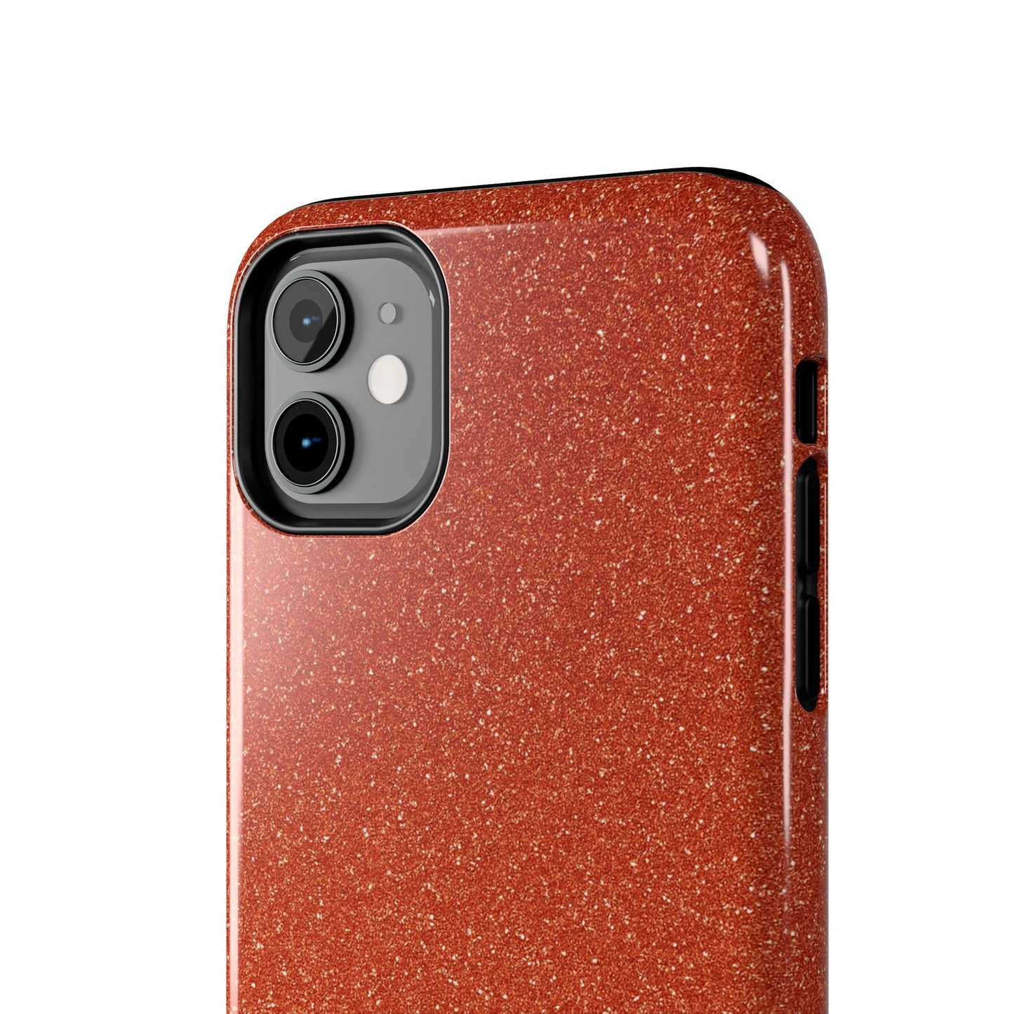 Orange Glitter Phone Case