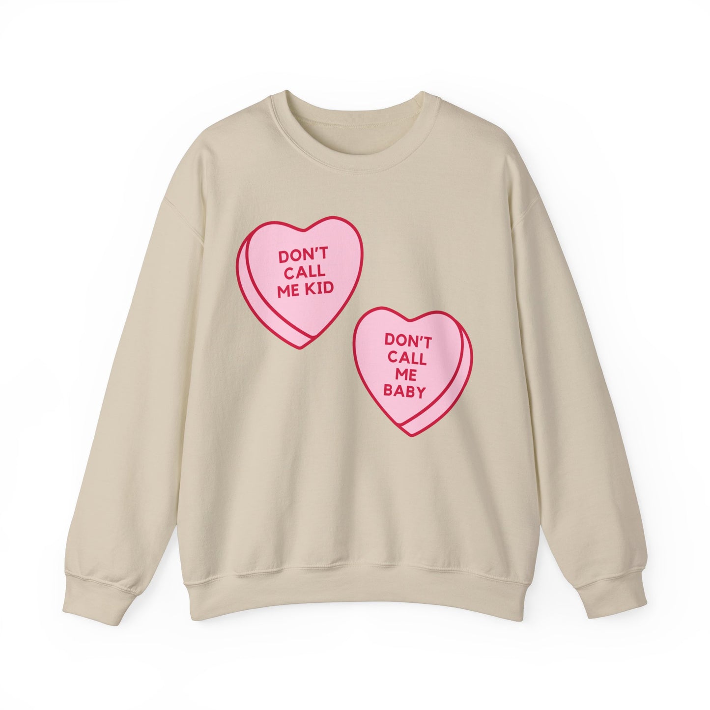 Don't Call Me Baby Heart Candy Oversized Sweatshirt