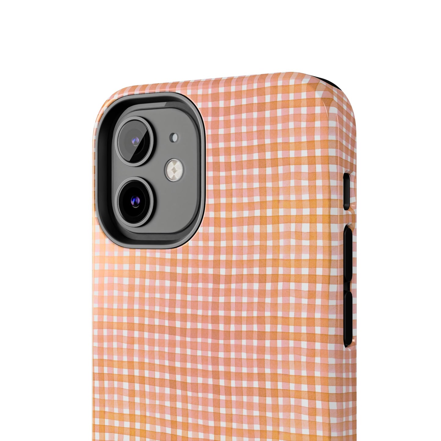 Orange Gingham Phone Case