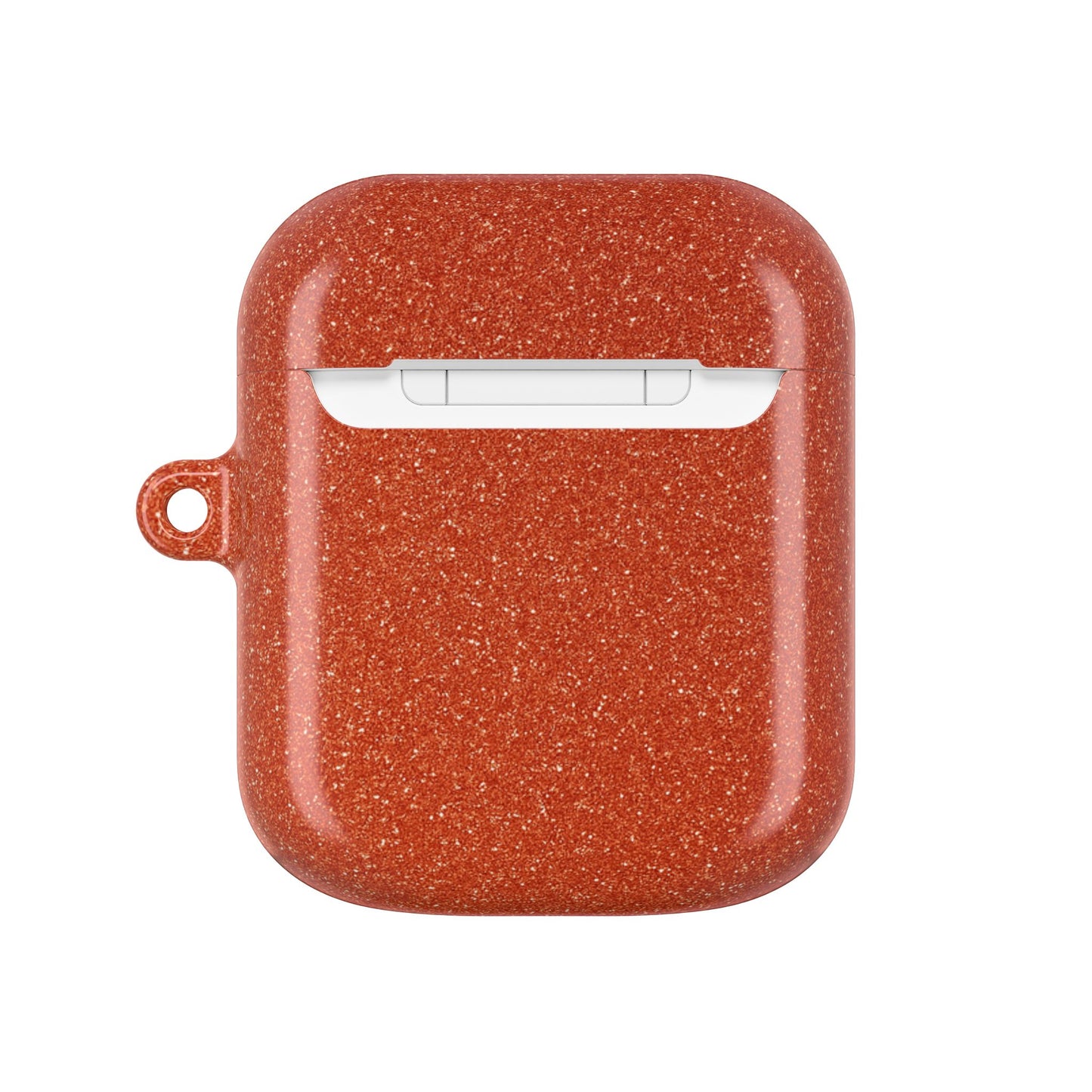 Orange Glitter AirPod Case