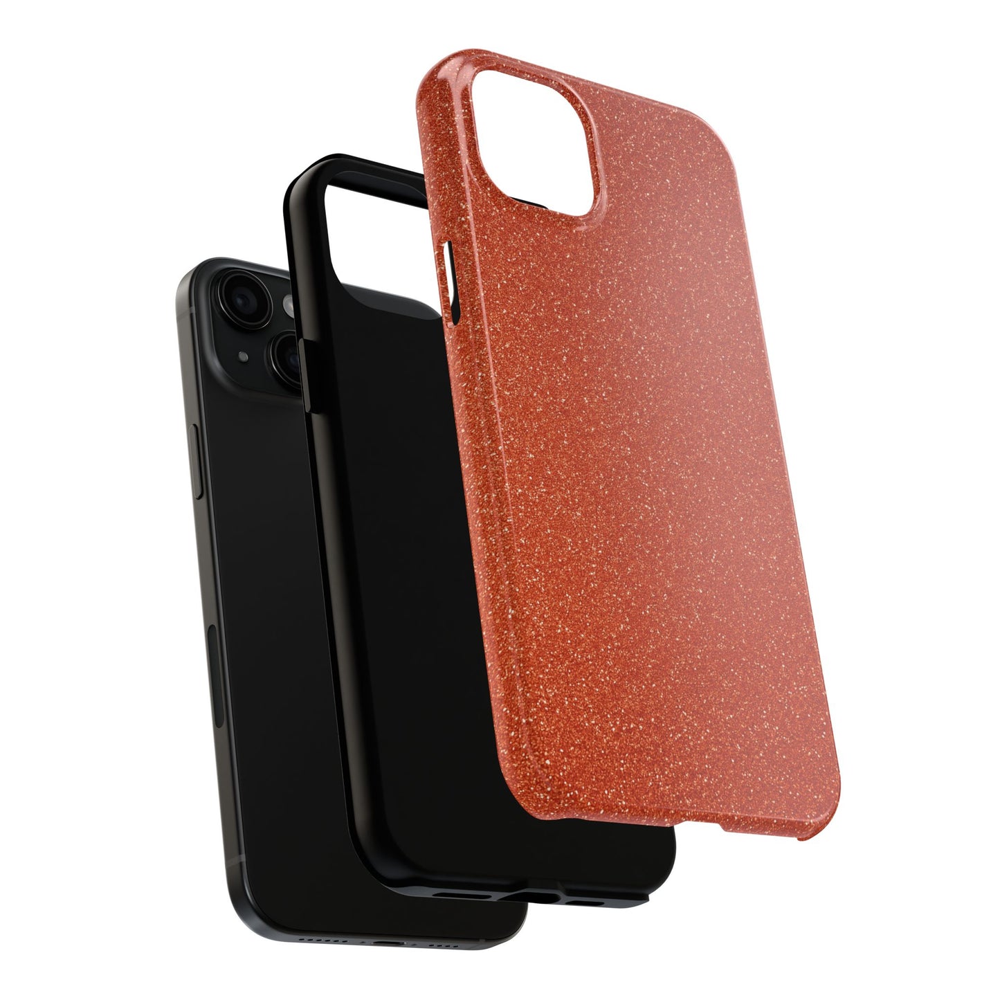 Orange Glitter Phone Case