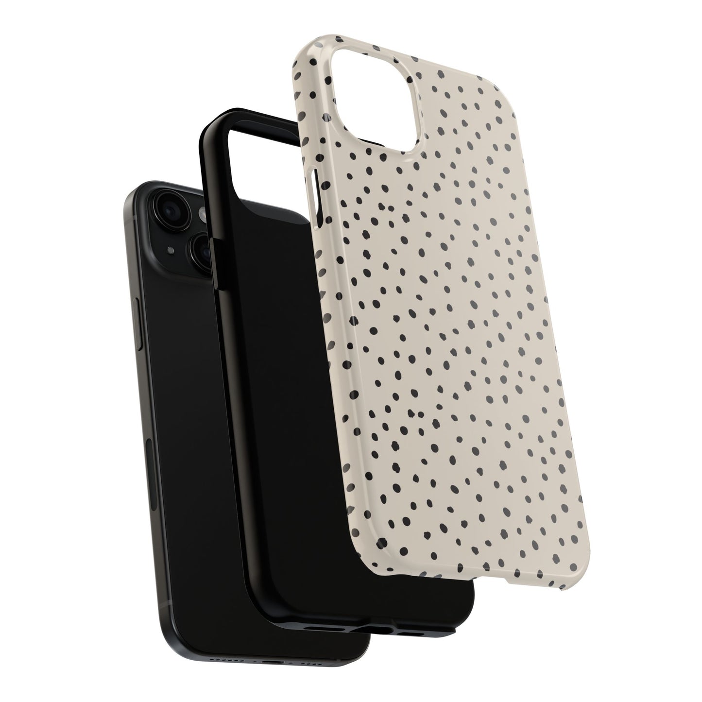 Black Polka Dots Phone Case