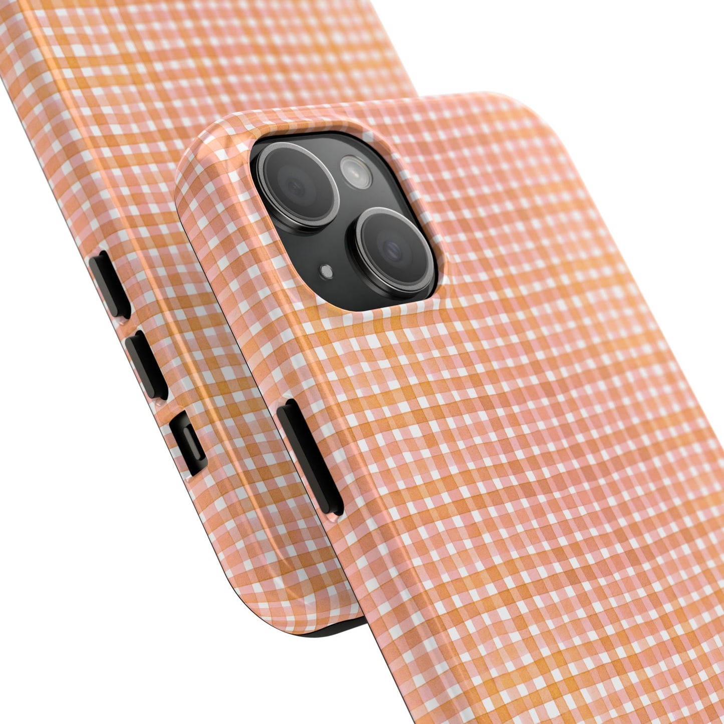 Orange Gingham Phone Case