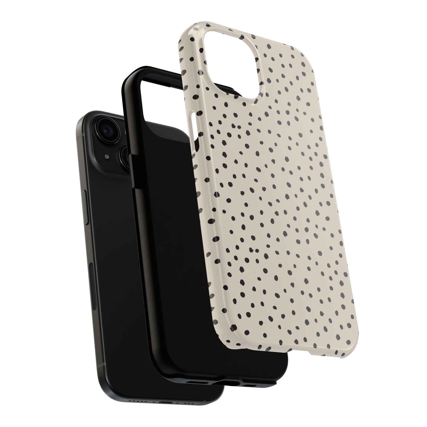 Black Polka Dots Phone Case