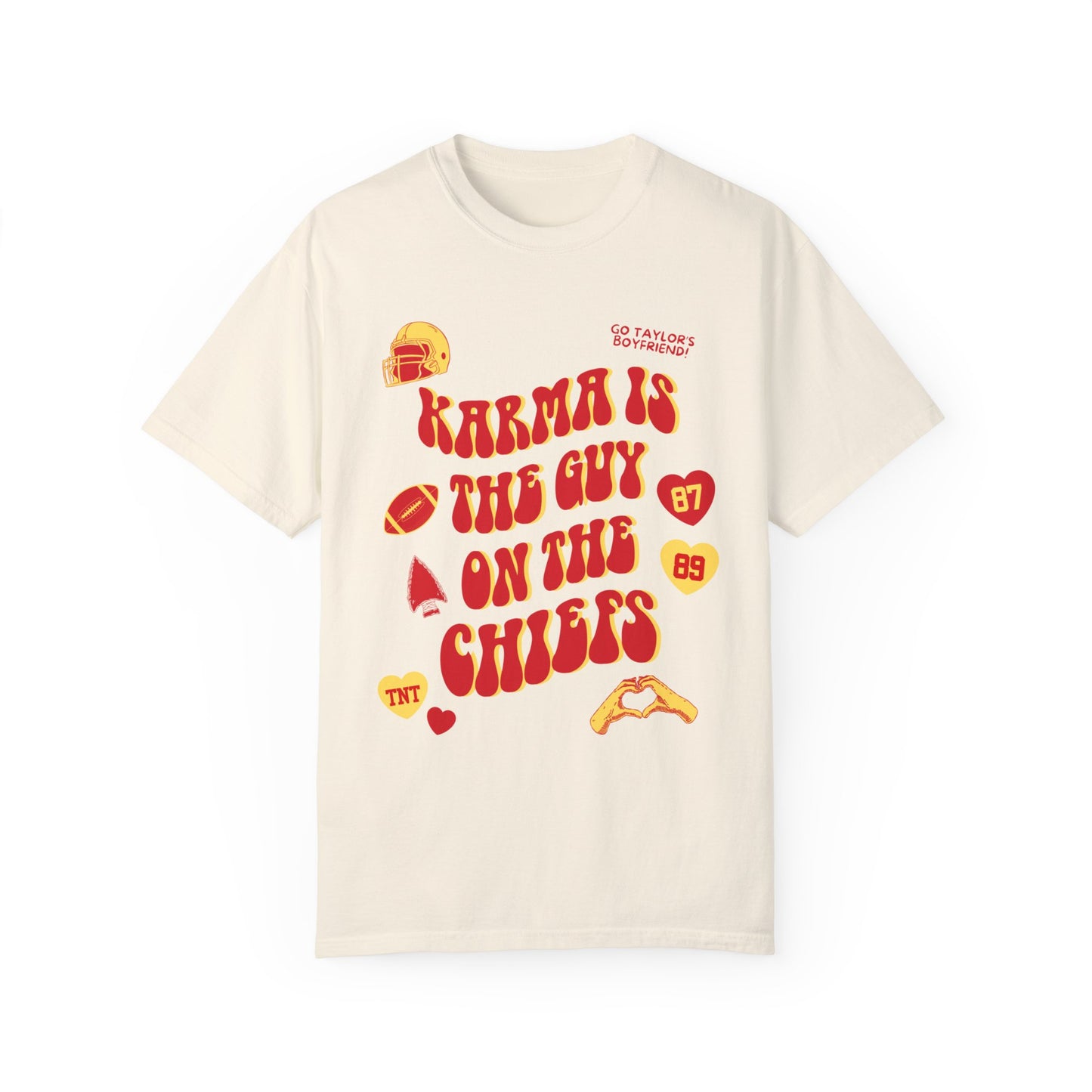 Karma is the Guy on the Chiefs Shirt