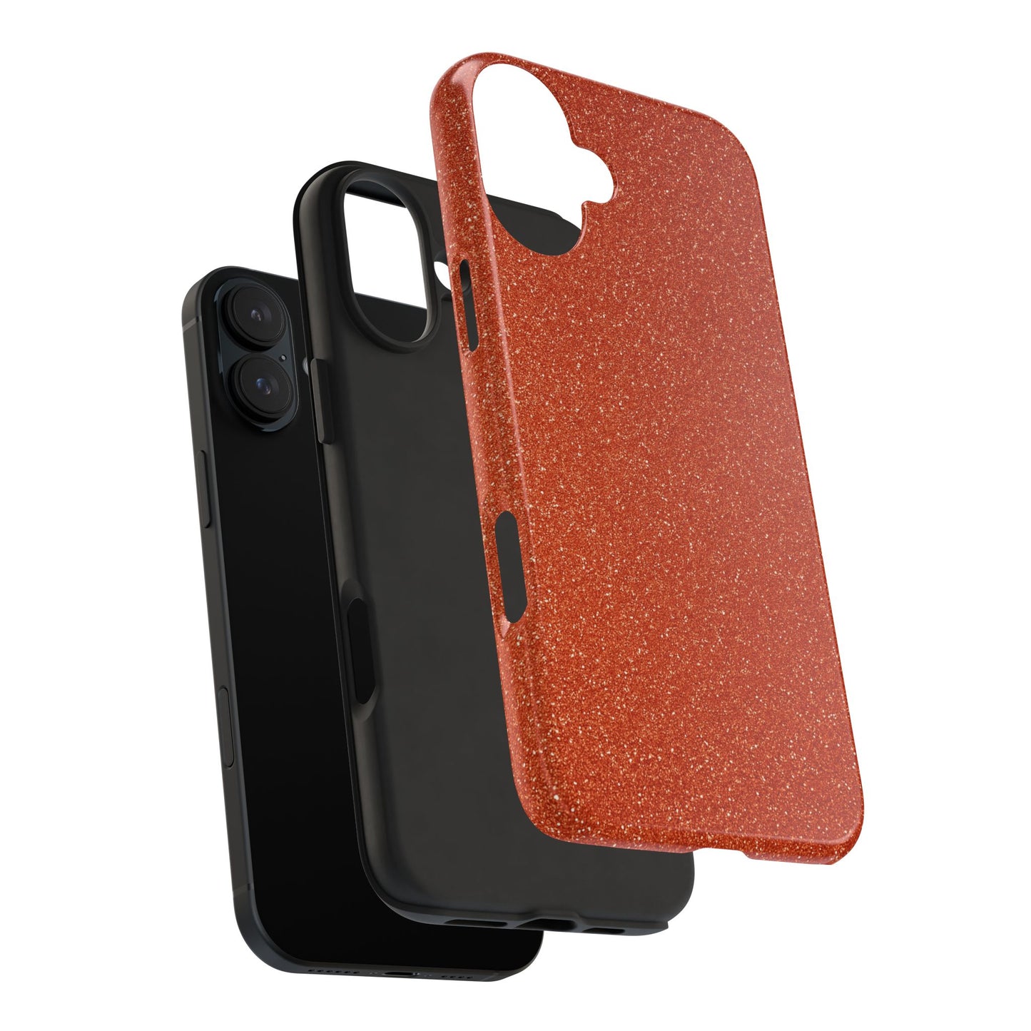 Orange Glitter Phone Case