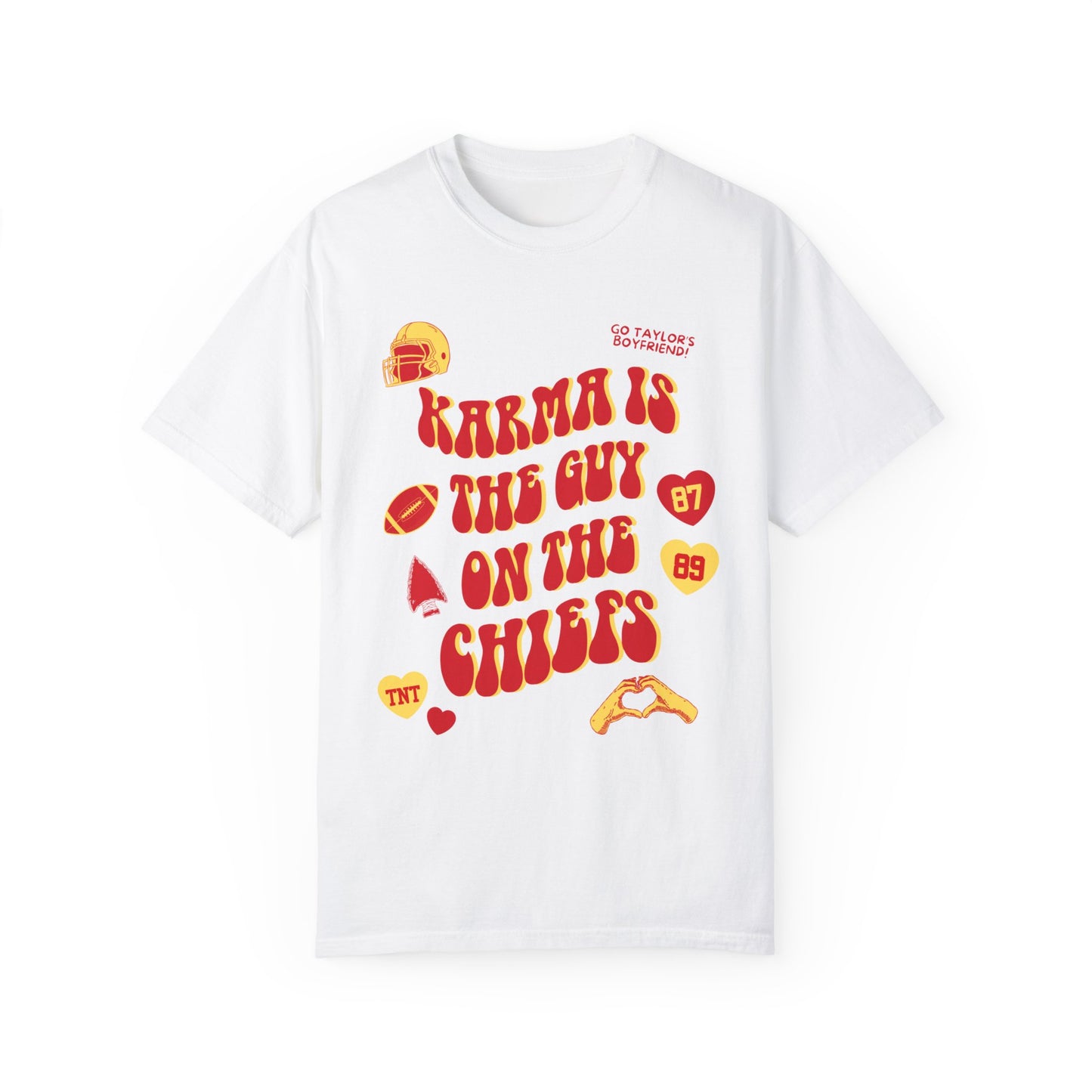 Karma is the Guy on the Chiefs Shirt